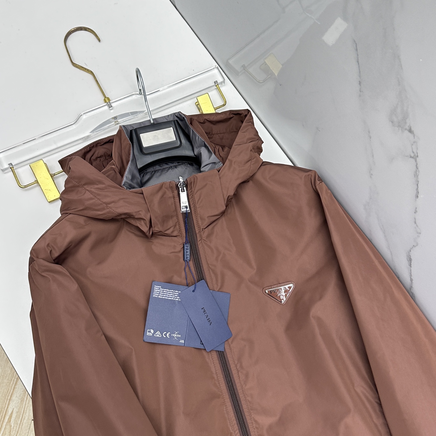 🆕Prada 普拉达 双面穿 2026ss春季新款连帽夹克外套全高端版本！高定专柜面料辅料，透气舒适度高