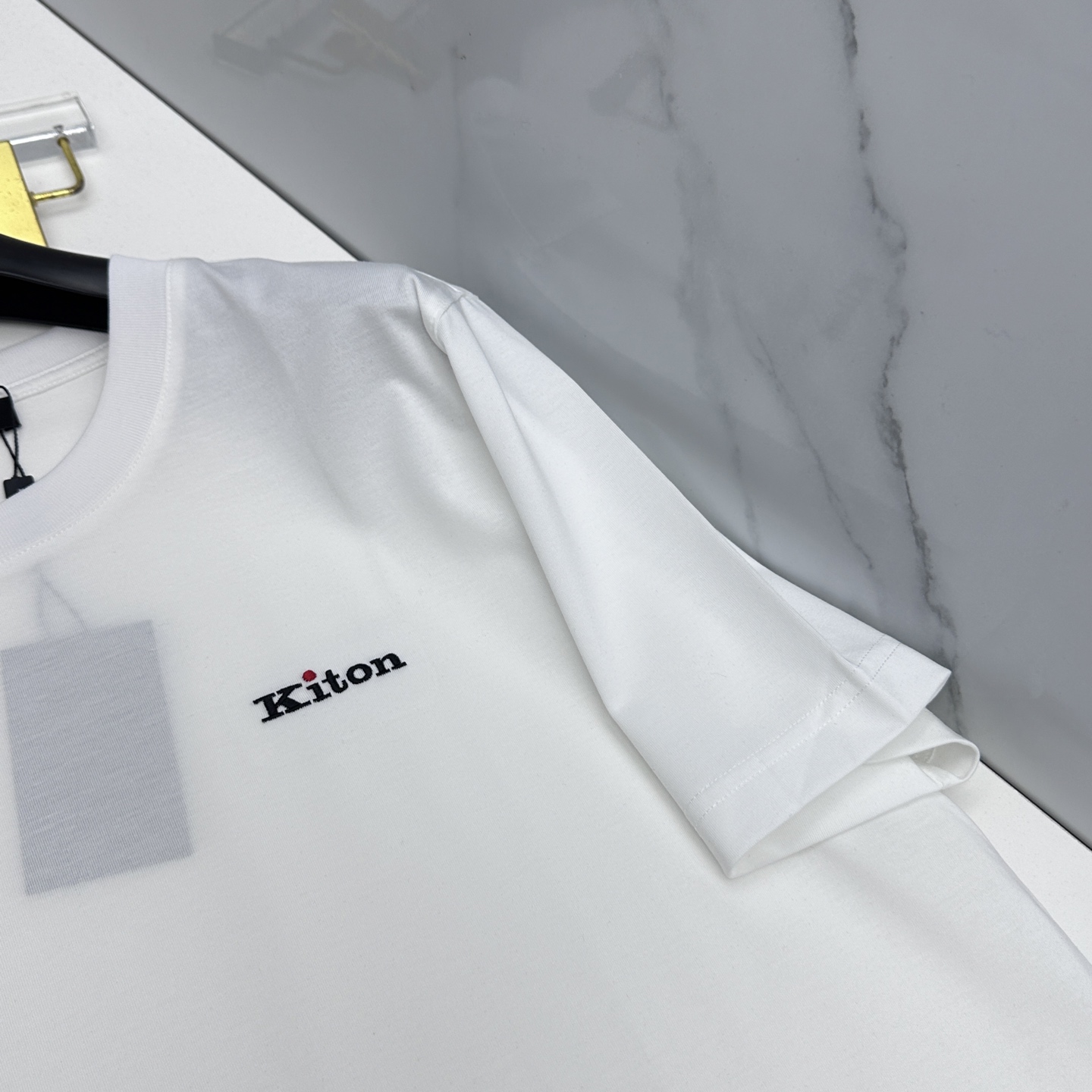 🆕kiton 新款首发专柜最新款短袖圆领T恤 高端订制官网同步 简约日常 胸口小刺绣logo 高端长绒棉