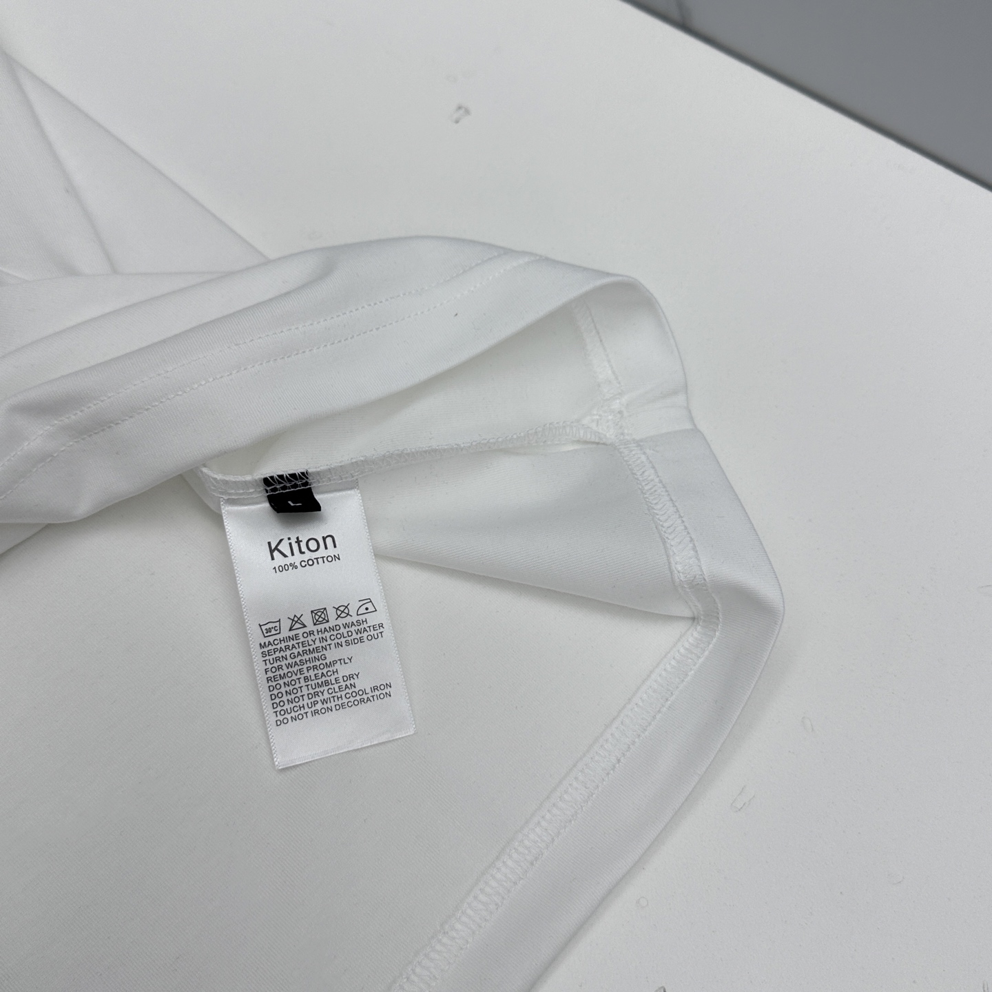 🆕kiton 新款首发专柜最新款短袖圆领T恤 高端订制官网同步 简约日常 胸口小刺绣logo 高端长绒棉