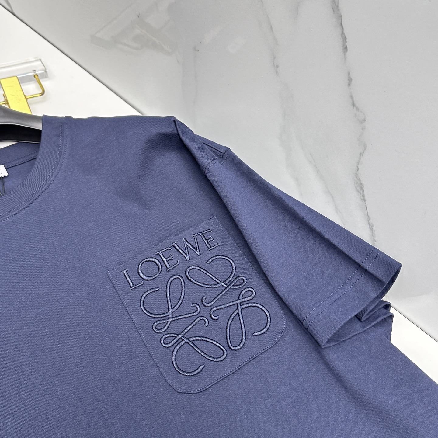 🆕LOEWE罗意威 新款首发专柜最新款短袖圆领T恤 高端订制官网同步 简约日常 胸口口袋刺绣logo 高