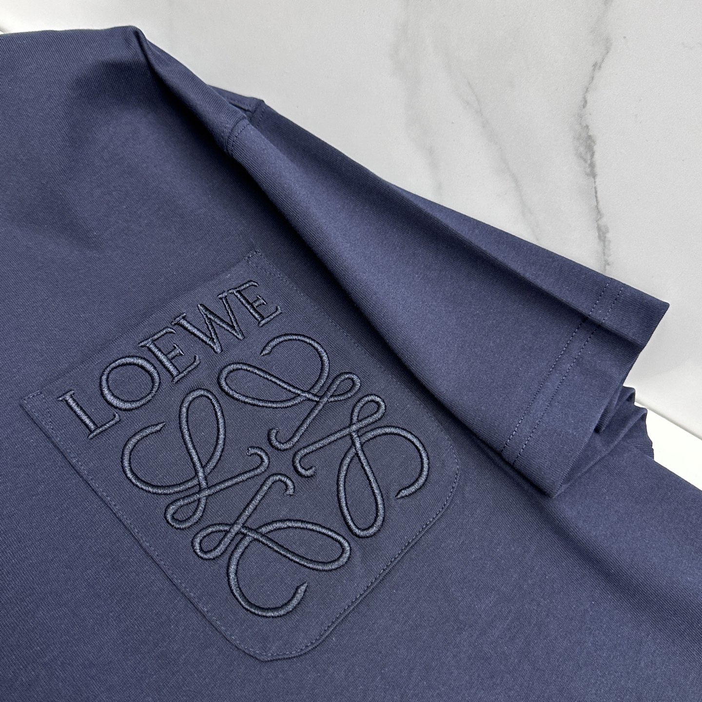 🆕LOEWE罗意威 新款首发专柜最新款短袖圆领T恤 高端订制官网同步 简约日常 胸口口袋刺绣logo 高