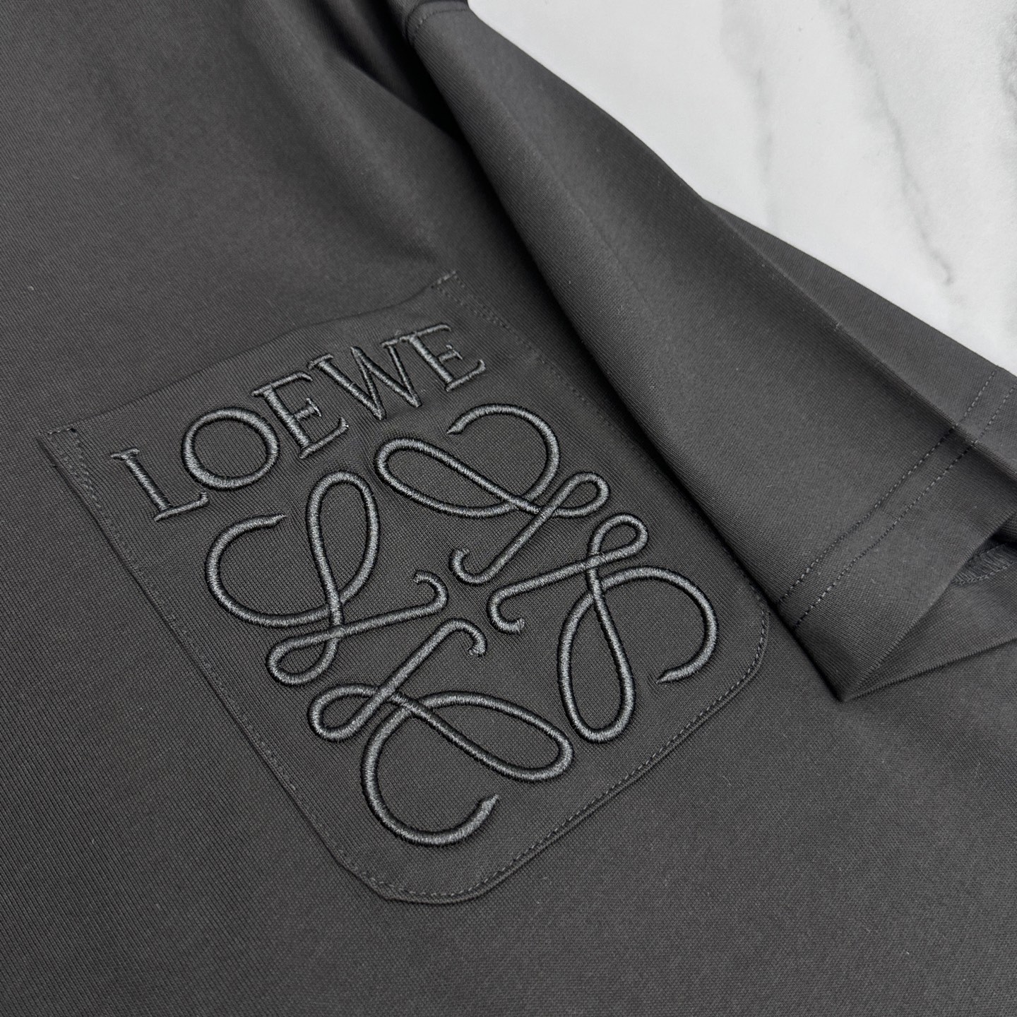 🆕LOEWE罗意威 新款首发专柜最新款短袖圆领T恤 高端订制官网同步 简约日常 胸口口袋刺绣logo 高