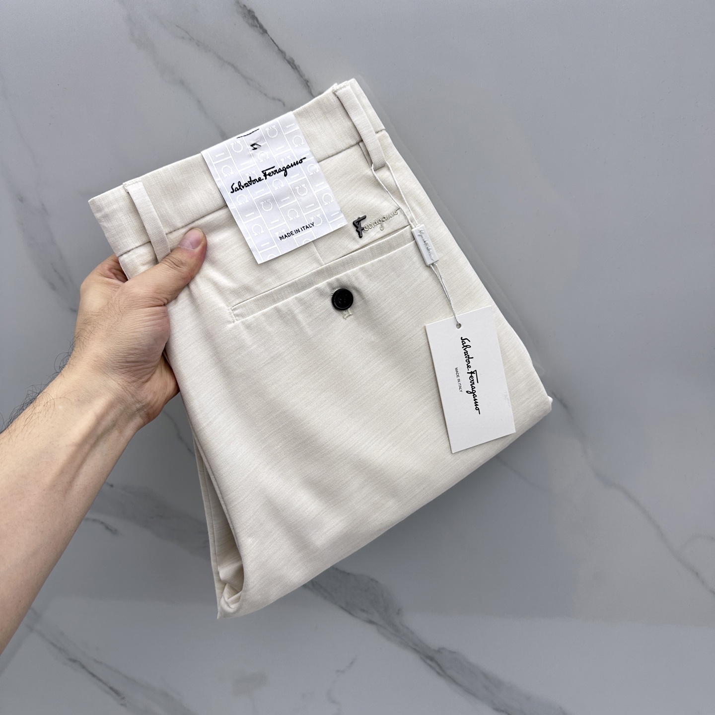 🆕Ferragamo菲拉格慕 26ss春夏新品休闲裤西裤，官网同步发售，裤身工艺设计，进口客供辅料、面料