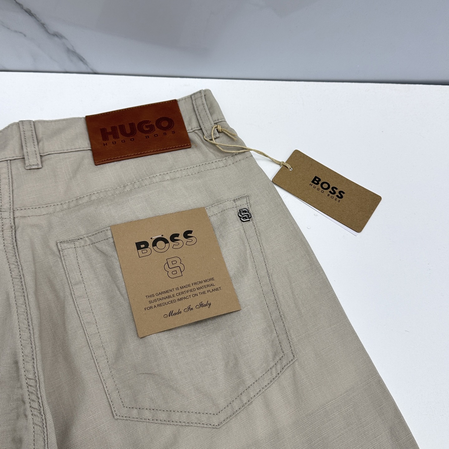 🆕BOSS 26ss春夏新品休闲裤西裤，官网同步发售，裤身工艺设计，客供亚麻辅料、高定面料，柔软丝滑，代