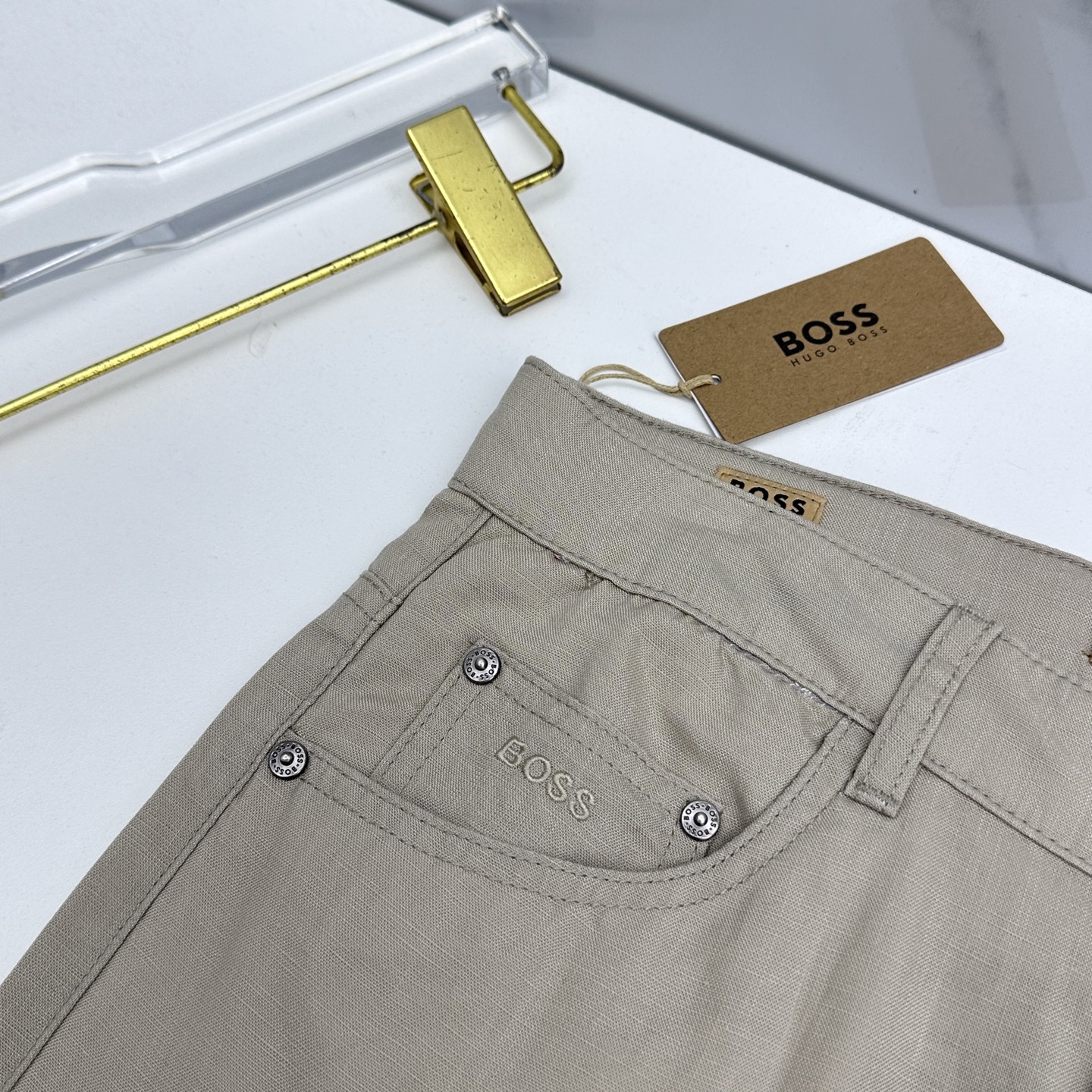 🆕BOSS 26ss春夏新品休闲裤西裤，官网同步发售，裤身工艺设计，客供亚麻辅料、高定面料，柔软丝滑，代