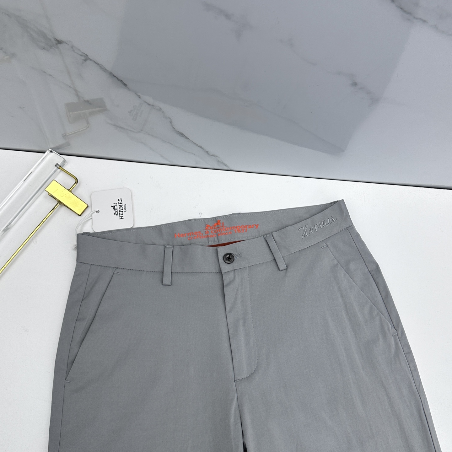 🆕Hermes爱马仕 26ss春夏新品休闲裤西裤，官网同步发售，裤身工艺设计，客供辅料、高定面料，柔软丝