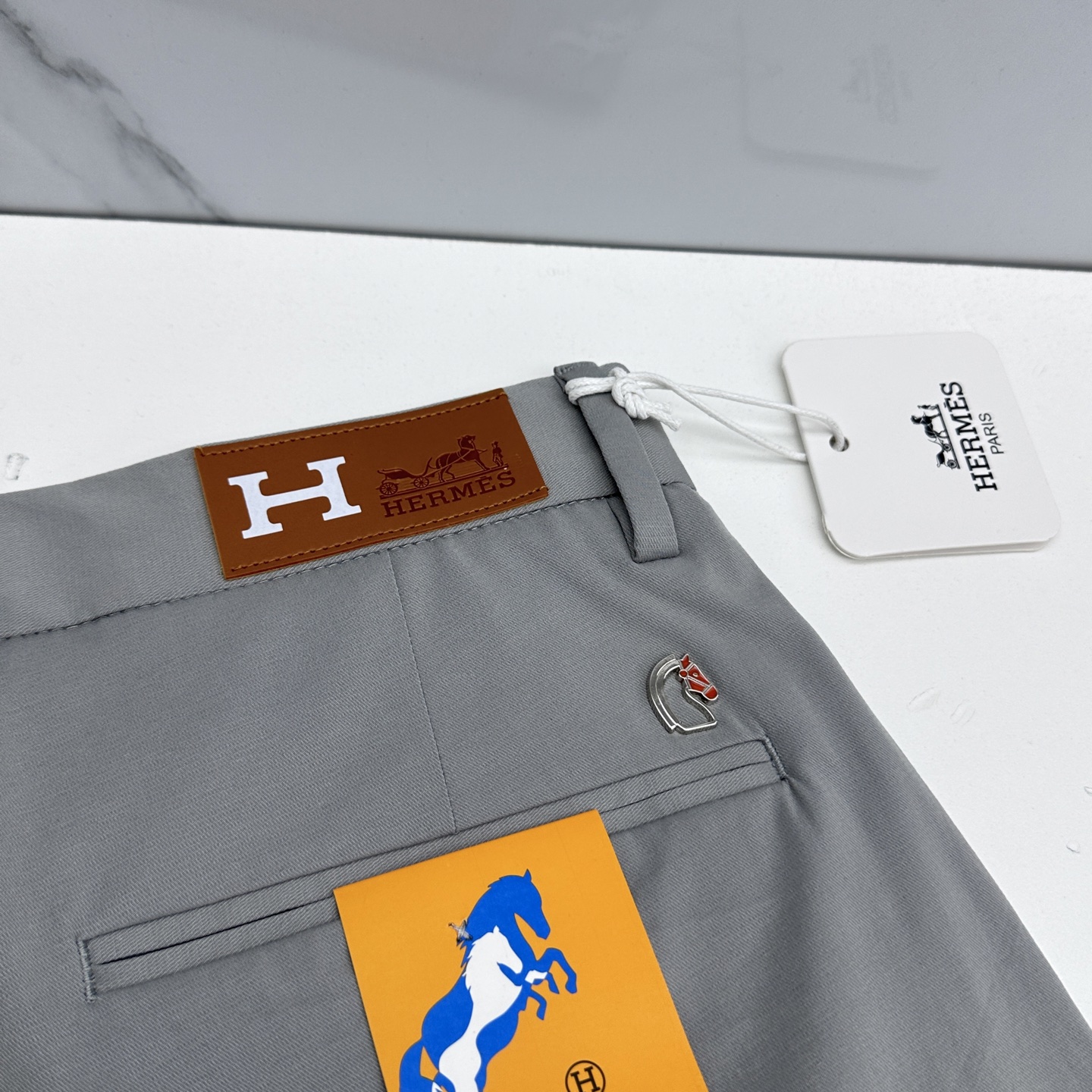 🆕Hermes爱马仕 26ss春夏新品休闲裤西裤，官网同步发售，裤身工艺设计，客供辅料、高定面料，柔软丝