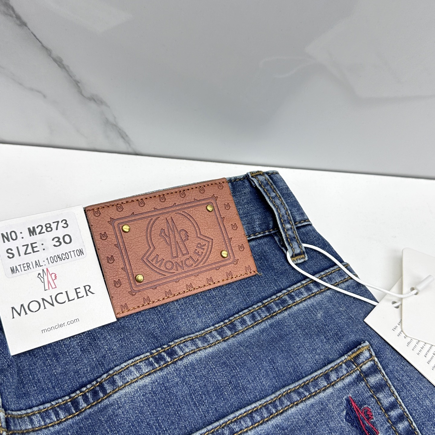 🆕Moncler蒙口 🔥高端定制、26早春新款薄款牛仔裤 柜台同步发售 原版定制复刻 客供五金辅料 原单