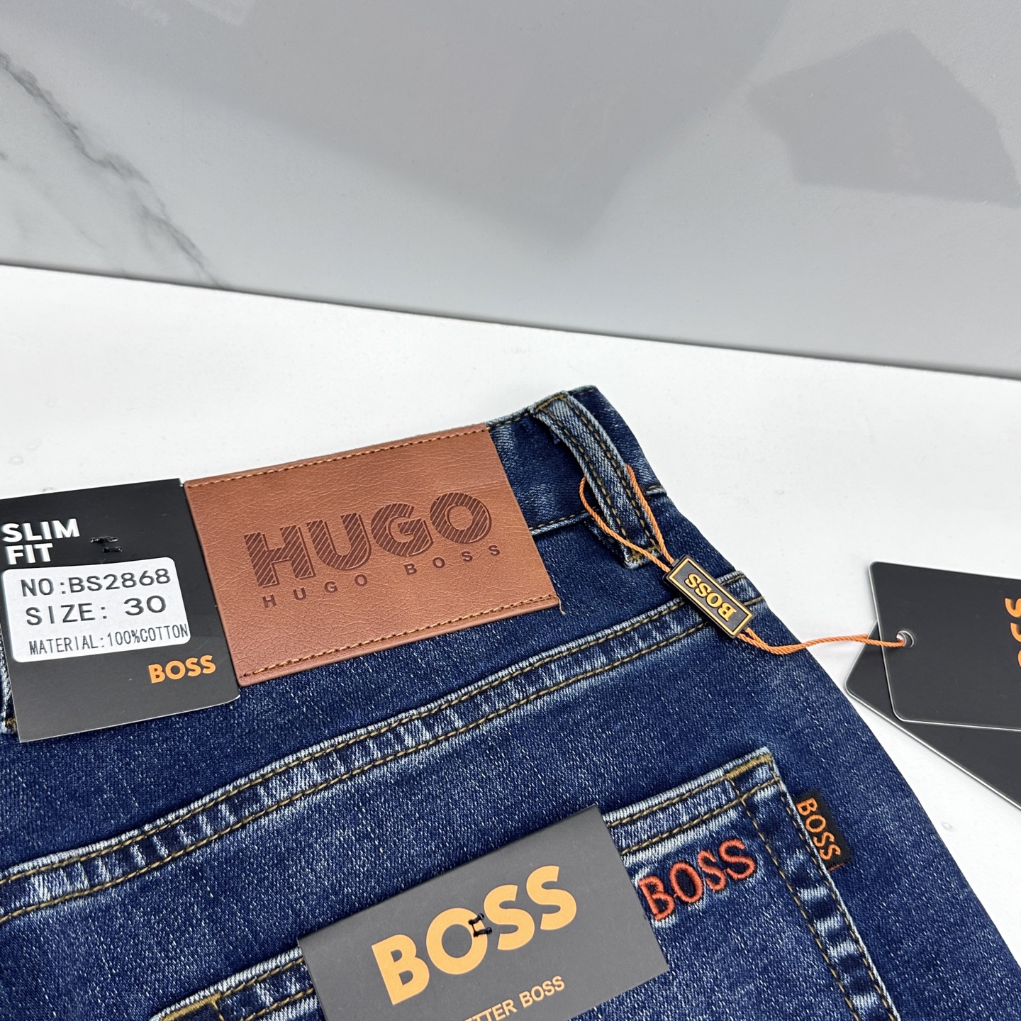 🆕BOSS 🔥高端定制、26早春新款薄款牛仔裤 柜台同步发售 原版定制复刻 客供五金辅料 原单品质 进口