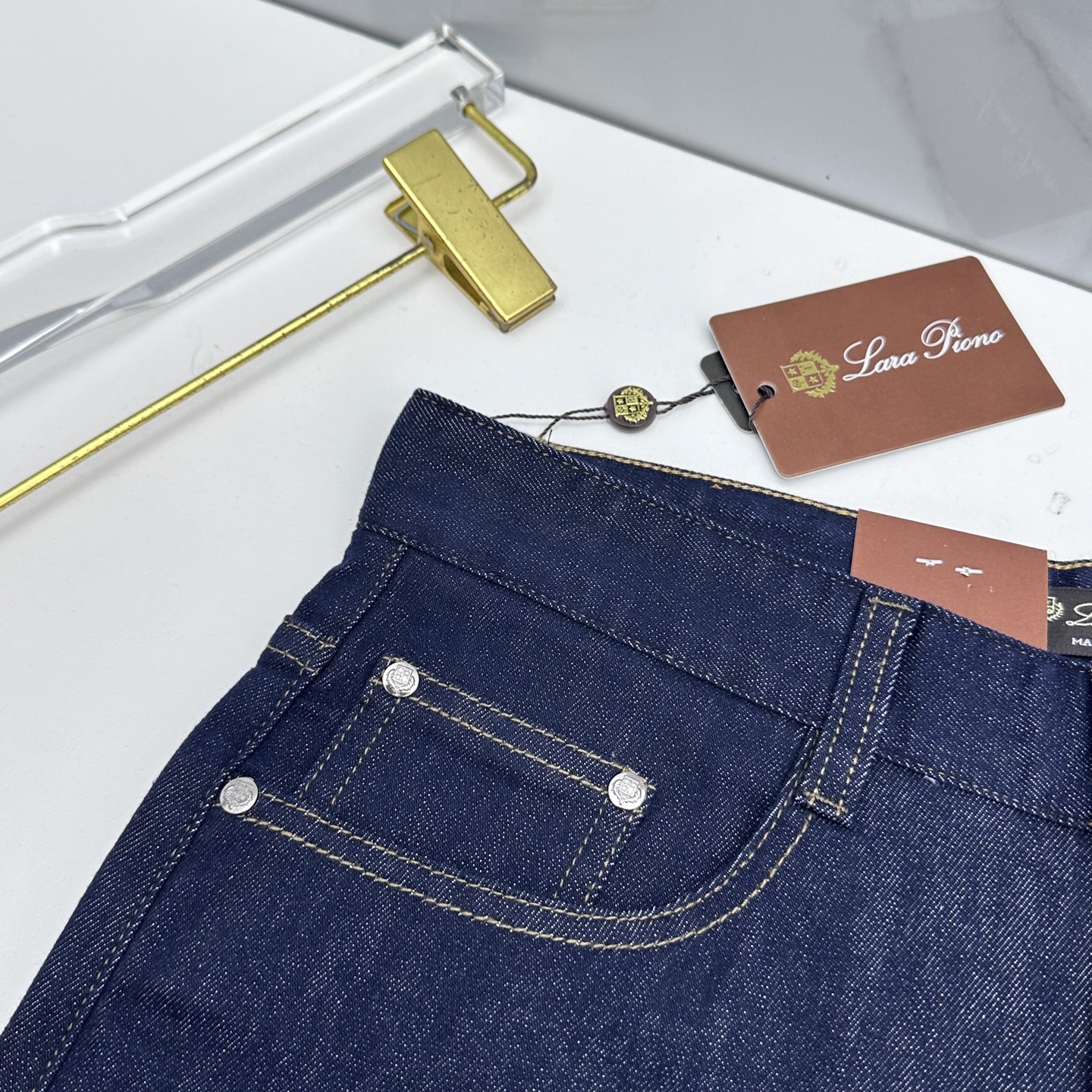 🆕Loro piana 🔥高端定制、26早春新款薄款牛仔裤 柜台同步发售 原版定制复刻 客供五金辅料 原