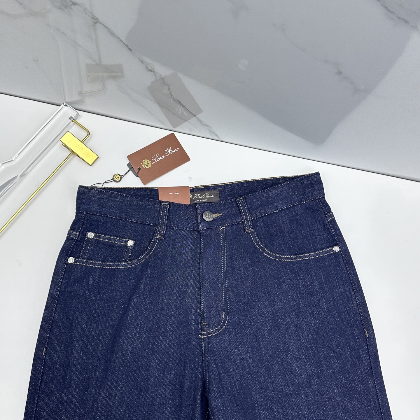 🆕Loro piana 🔥高端定制、26早春新款薄款牛仔裤 柜台同步发售 原版定制复刻 客供五金辅料 原