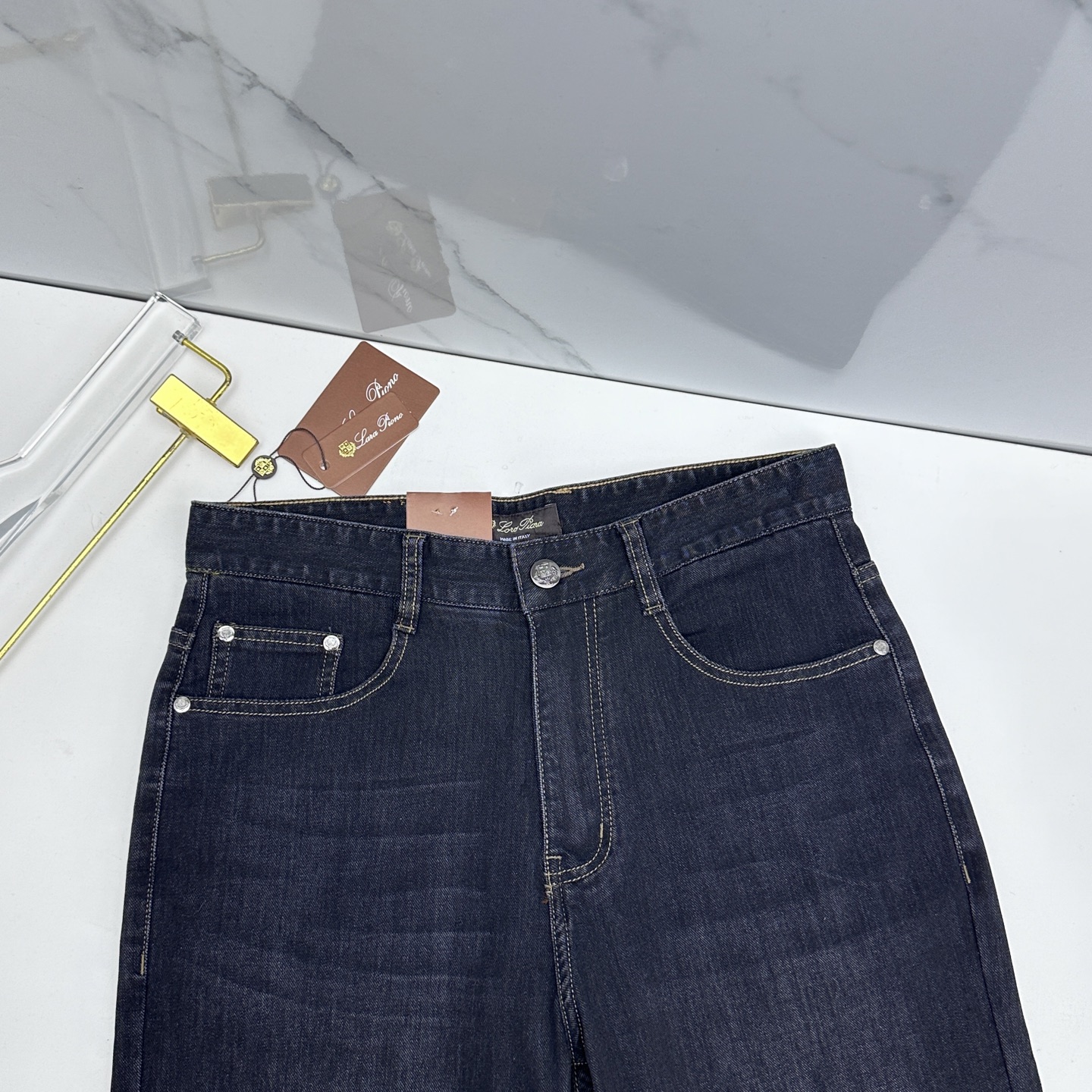 🆕Loro piana 🔥高端定制、26早春新款薄款牛仔裤 柜台同步发售 原版定制复刻 客供五金辅料 原