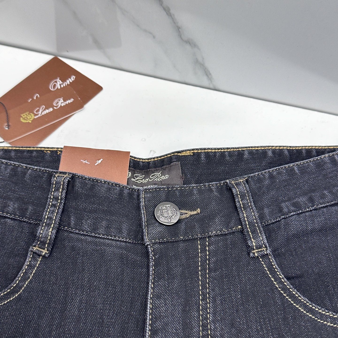 🆕Loro piana 🔥高端定制、26早春新款薄款牛仔裤 柜台同步发售 原版定制复刻 客供五金辅料 原