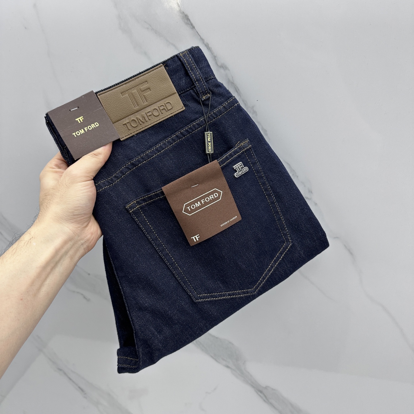 🆕TOM FORD 🔥高端定制、26早春新款薄款牛仔裤 柜台同步发售 原版定制复刻 客供五金辅料 原单品