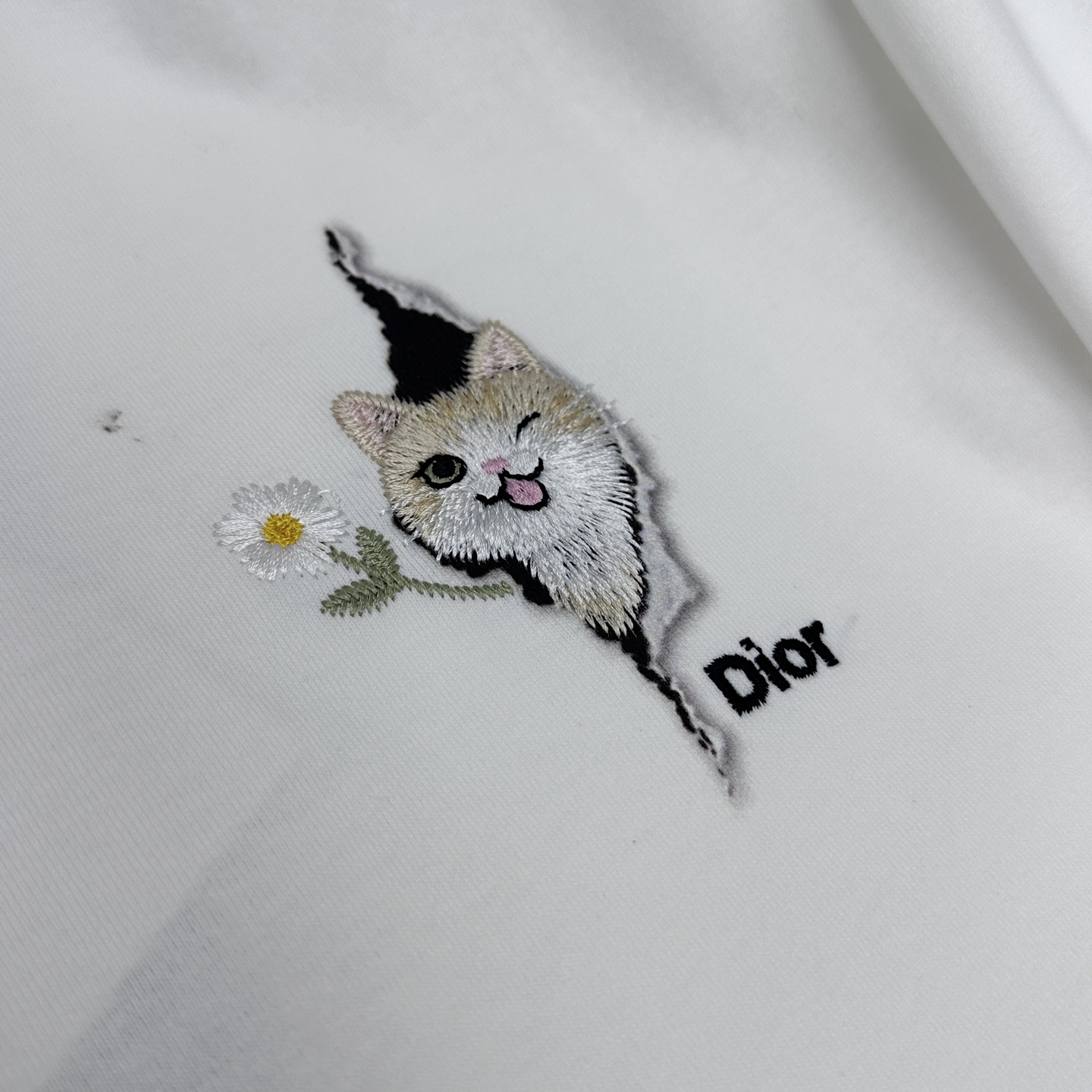 🆕Dior迪奥 微阔 新款首发专柜最新款短袖圆领T恤 高端订制 设计前卫时尚！品牌logo重工艺设计 高
