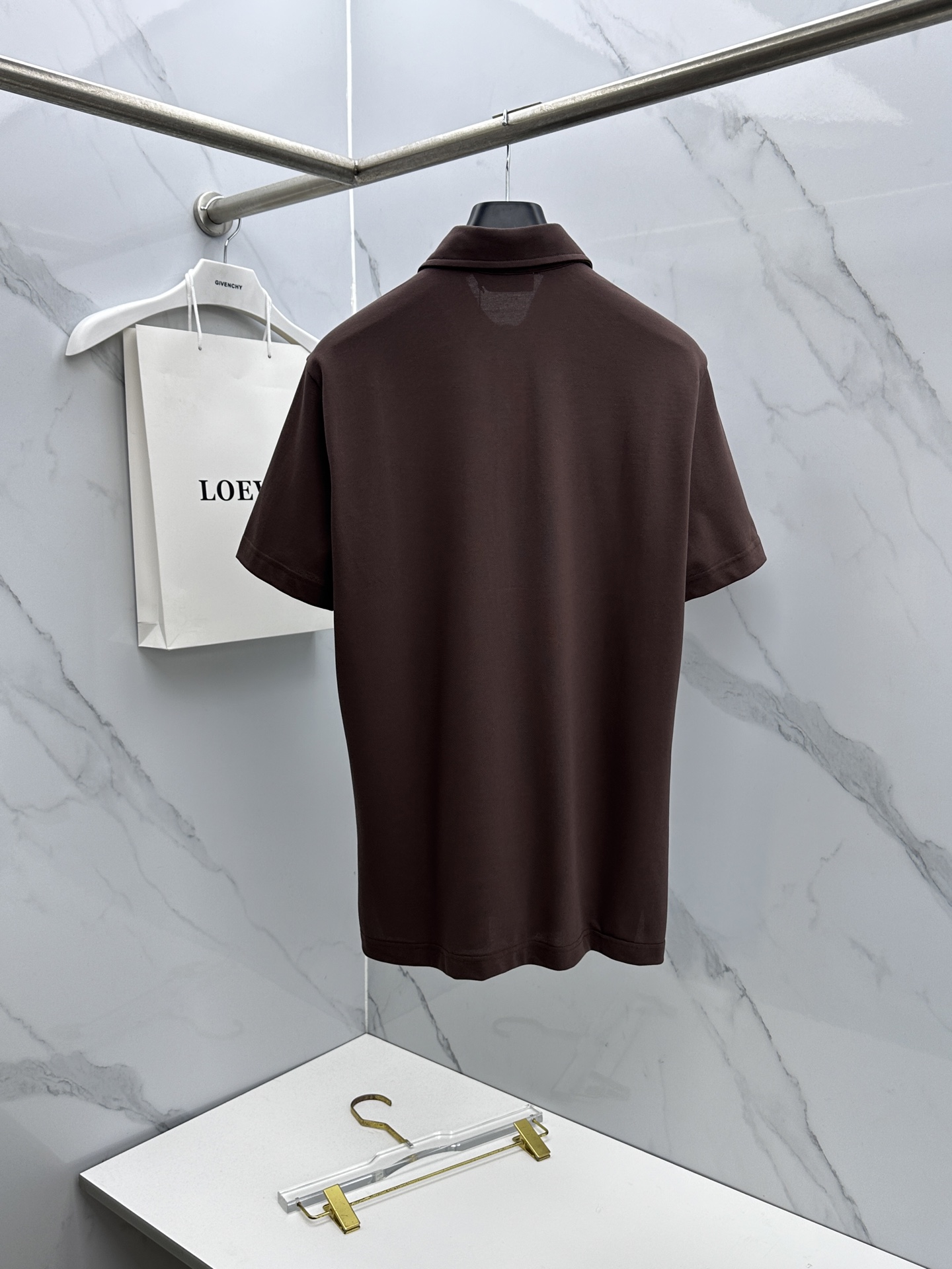 🆕Loro piana 春夏新款翻领Polo衫短袖T恤翻领商务 简洁时尚百搭 胸口小绣花 螺纹针织领口 