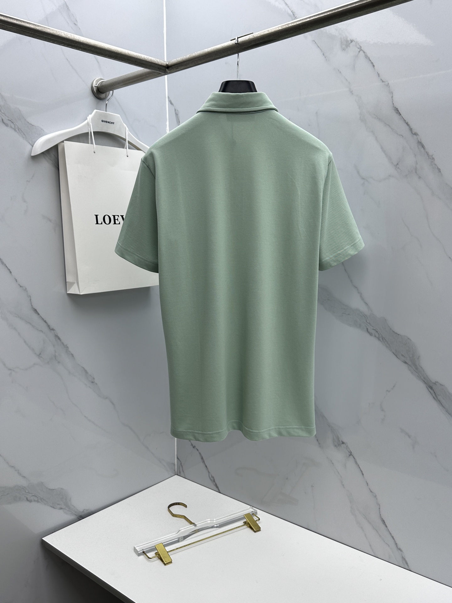 🆕Loro piana 春夏新款翻领Polo衫短袖T恤翻领商务 简洁时尚百搭 胸口小绣花 螺纹针织领口 