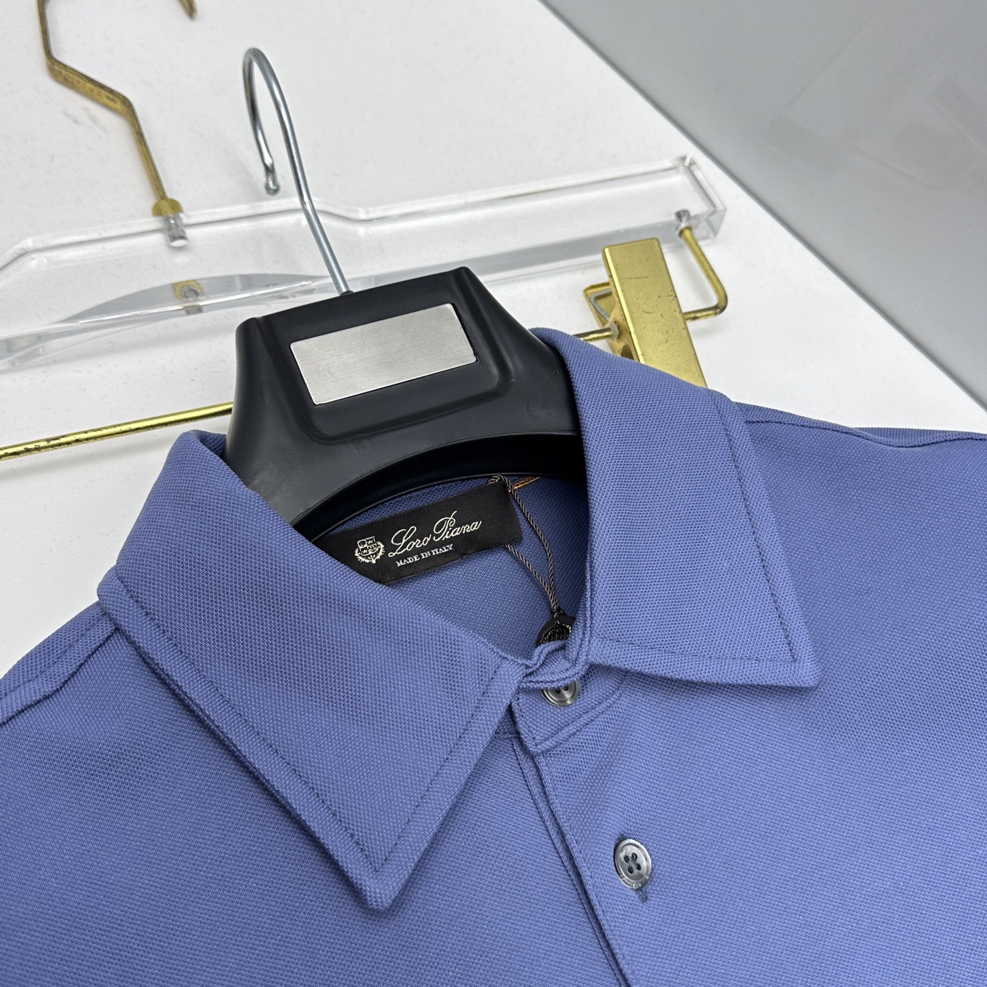 🆕Loro piana 春夏新款翻领Polo衫短袖T恤翻领商务 简洁时尚百搭 胸口小绣花 螺纹针织领口 