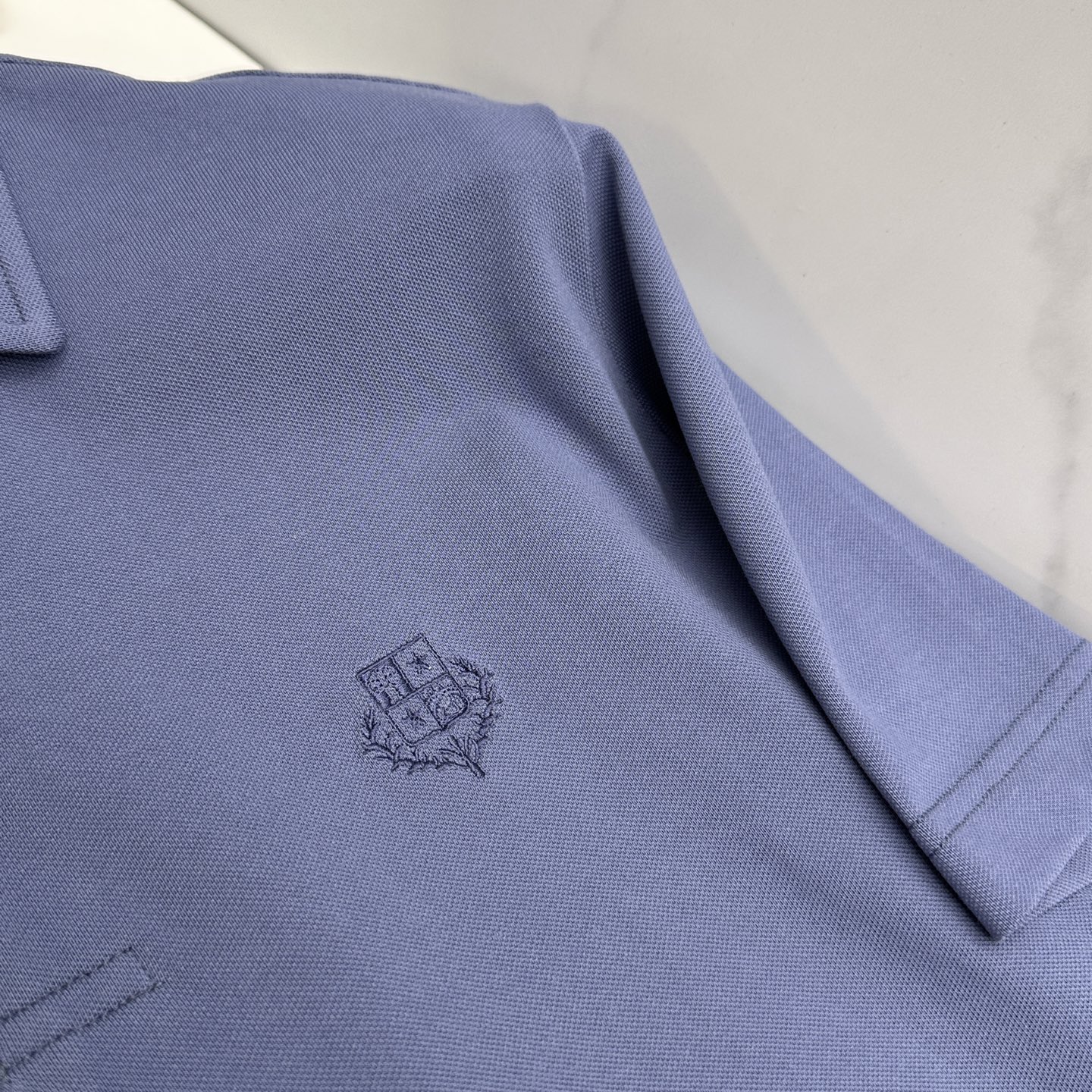 🆕Loro piana 春夏新款翻领Polo衫短袖T恤翻领商务 简洁时尚百搭 胸口小绣花 螺纹针织领口 