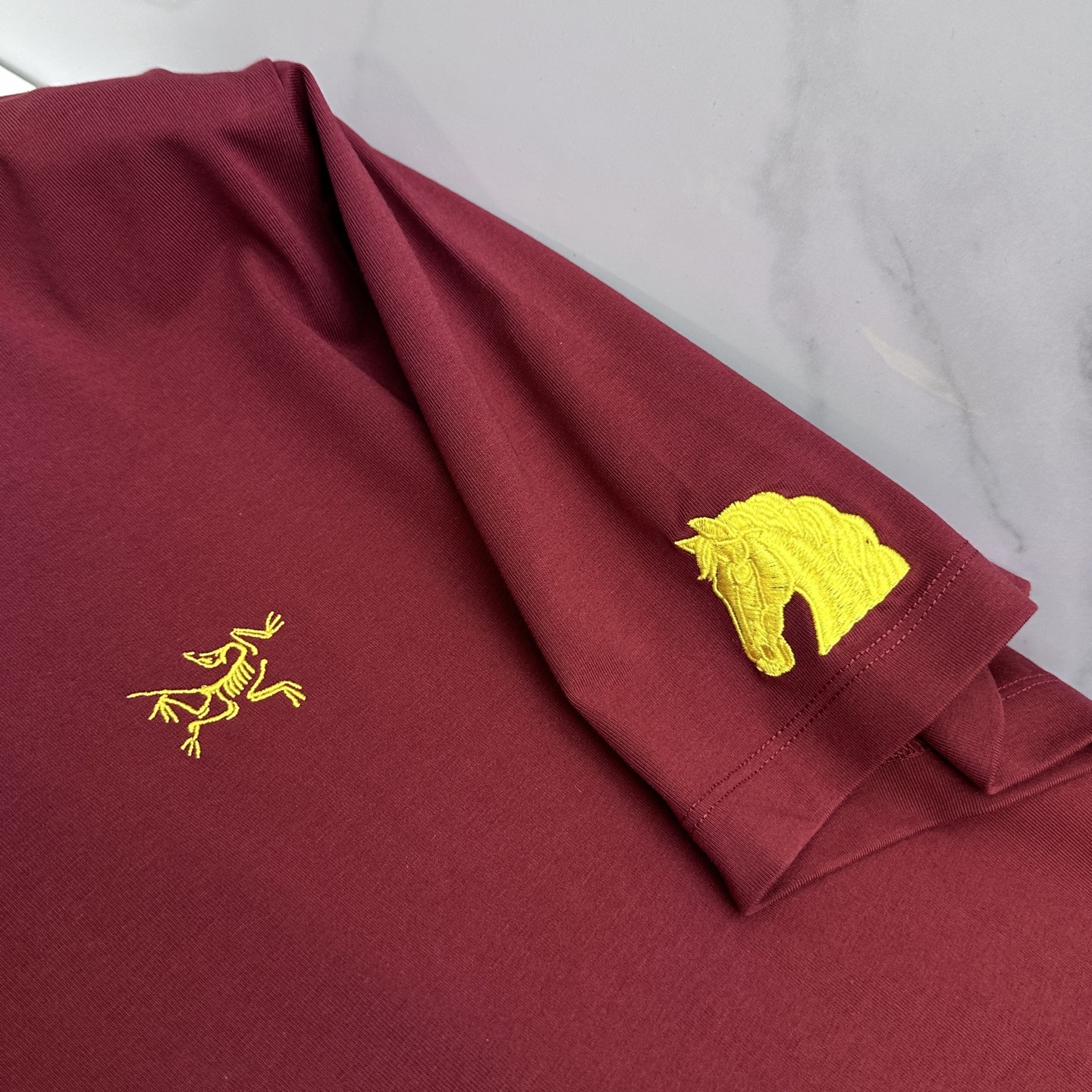 🆕ARCTERYX始祖鸟 新款首发专柜最新款短袖圆领T恤 高端订制 胸前品牌logo重工艺设计 高端长绒
