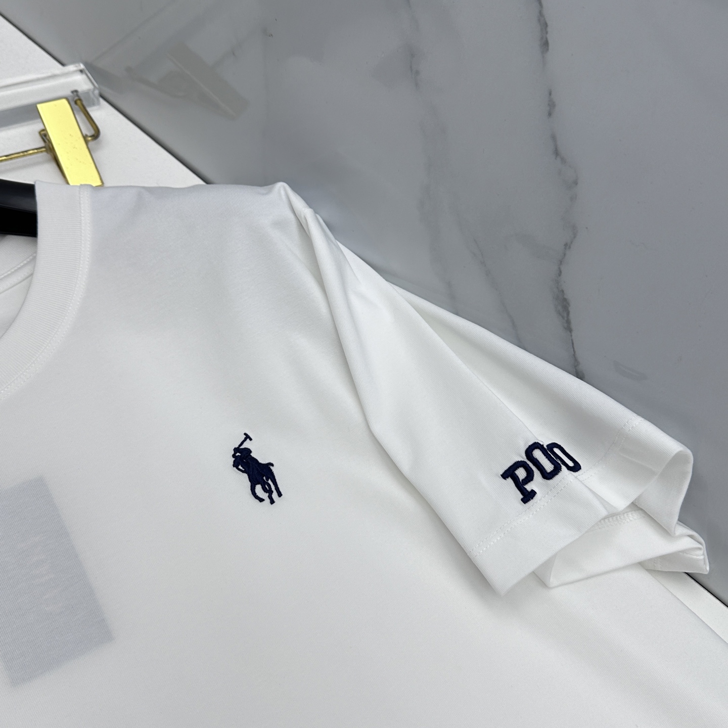🆕Polo 新款首发专柜最新款短袖圆领T恤 高端订制 胸前品牌logo重工艺设计 高端长绒棉面料.手感柔