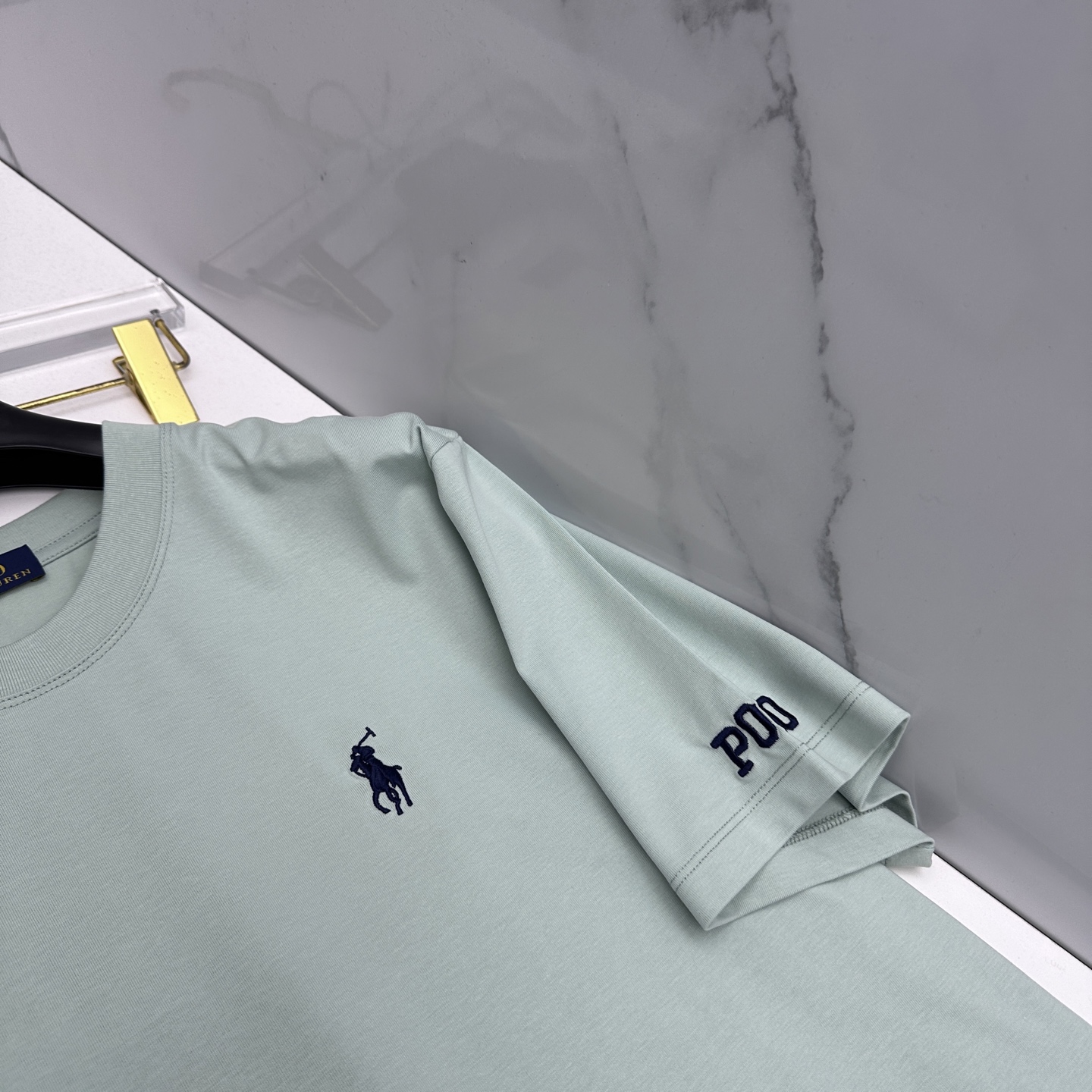 🆕Polo 新款首发专柜最新款短袖圆领T恤 高端订制 胸前品牌logo重工艺设计 高端长绒棉面料.手感柔