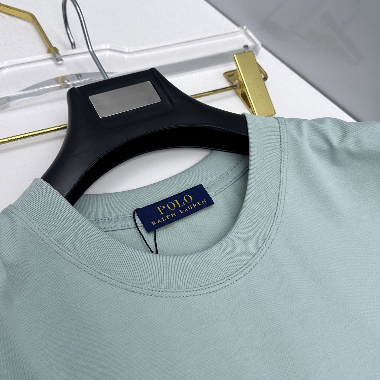 🆕Polo 新款首发专柜最新款短袖圆领T恤 高端订制 胸前品牌logo重工艺设计 高端长绒棉面料.手感柔