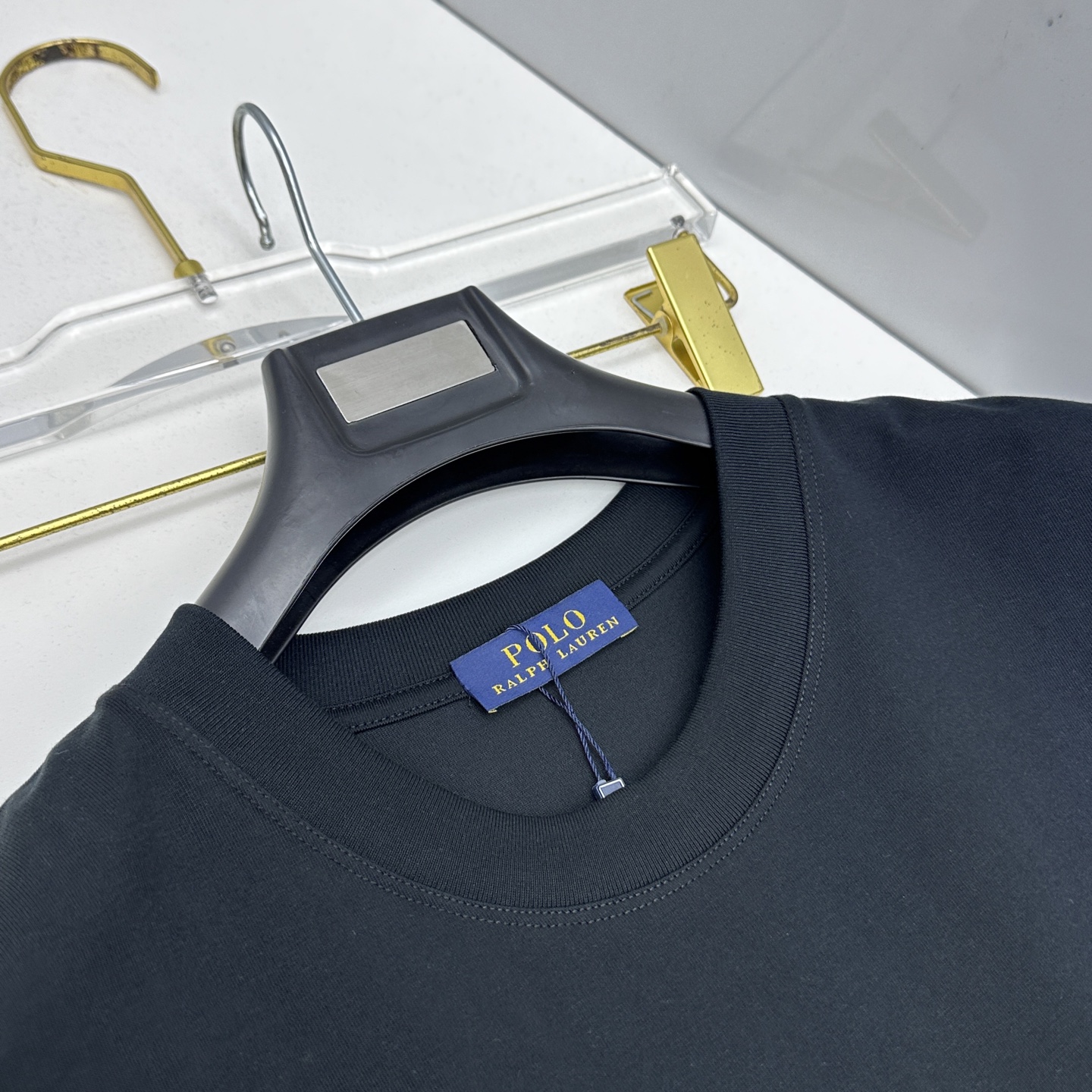 🆕Polo 新款首发专柜最新款短袖圆领T恤 高端订制 胸前品牌logo重工艺设计 高端长绒棉面料.手感柔