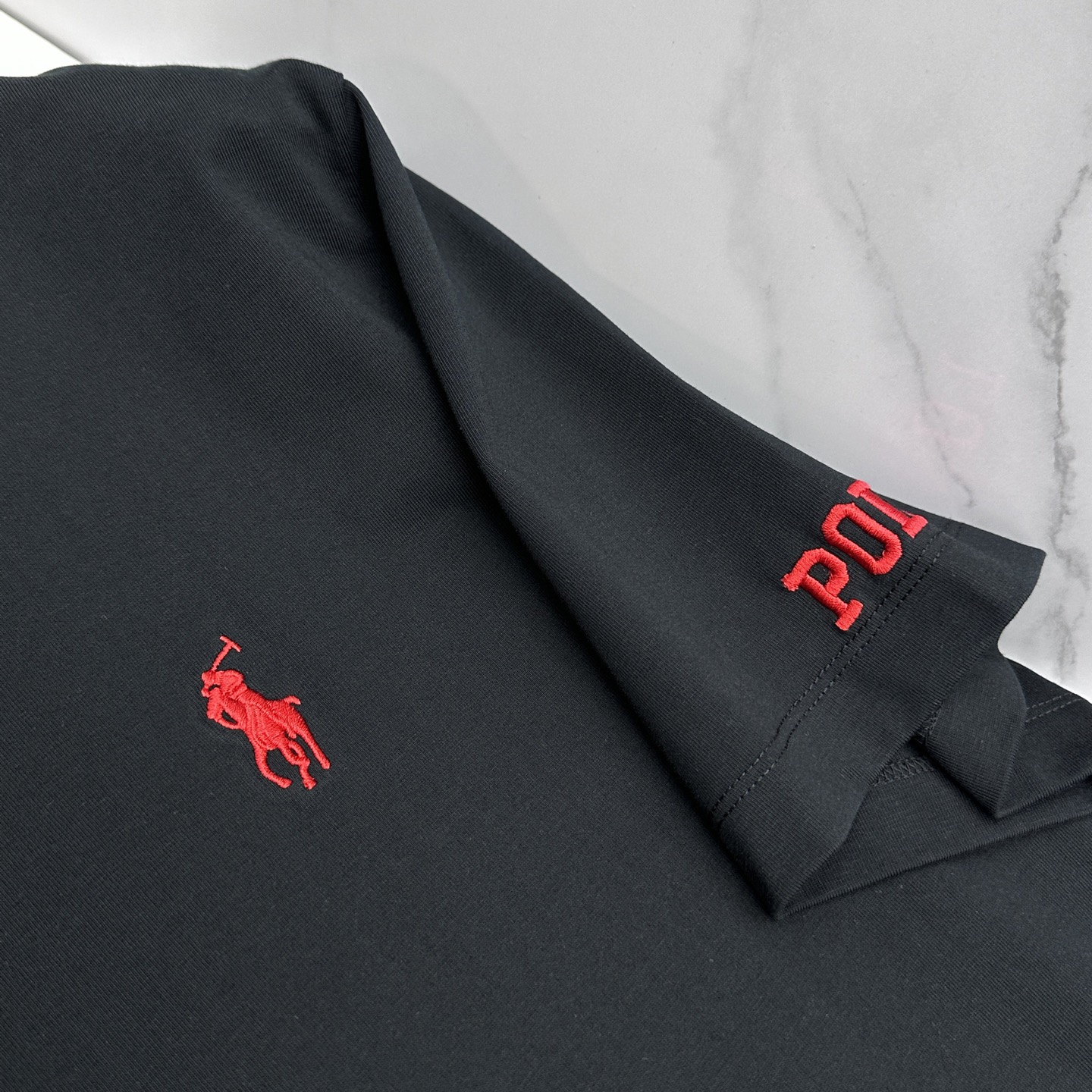 🆕Polo 新款首发专柜最新款短袖圆领T恤 高端订制 胸前品牌logo重工艺设计 高端长绒棉面料.手感柔