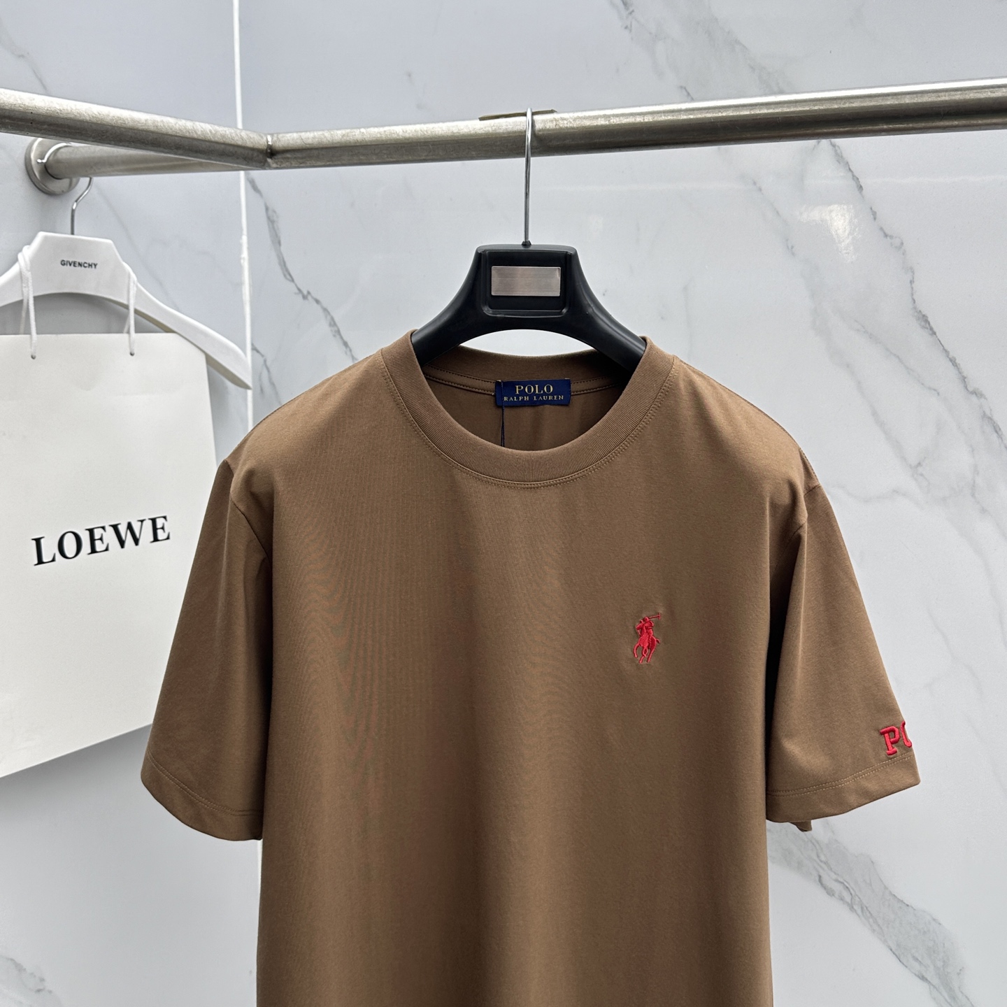 🆕Polo 新款首发专柜最新款短袖圆领T恤 高端订制 胸前品牌logo重工艺设计 高端长绒棉面料.手感柔