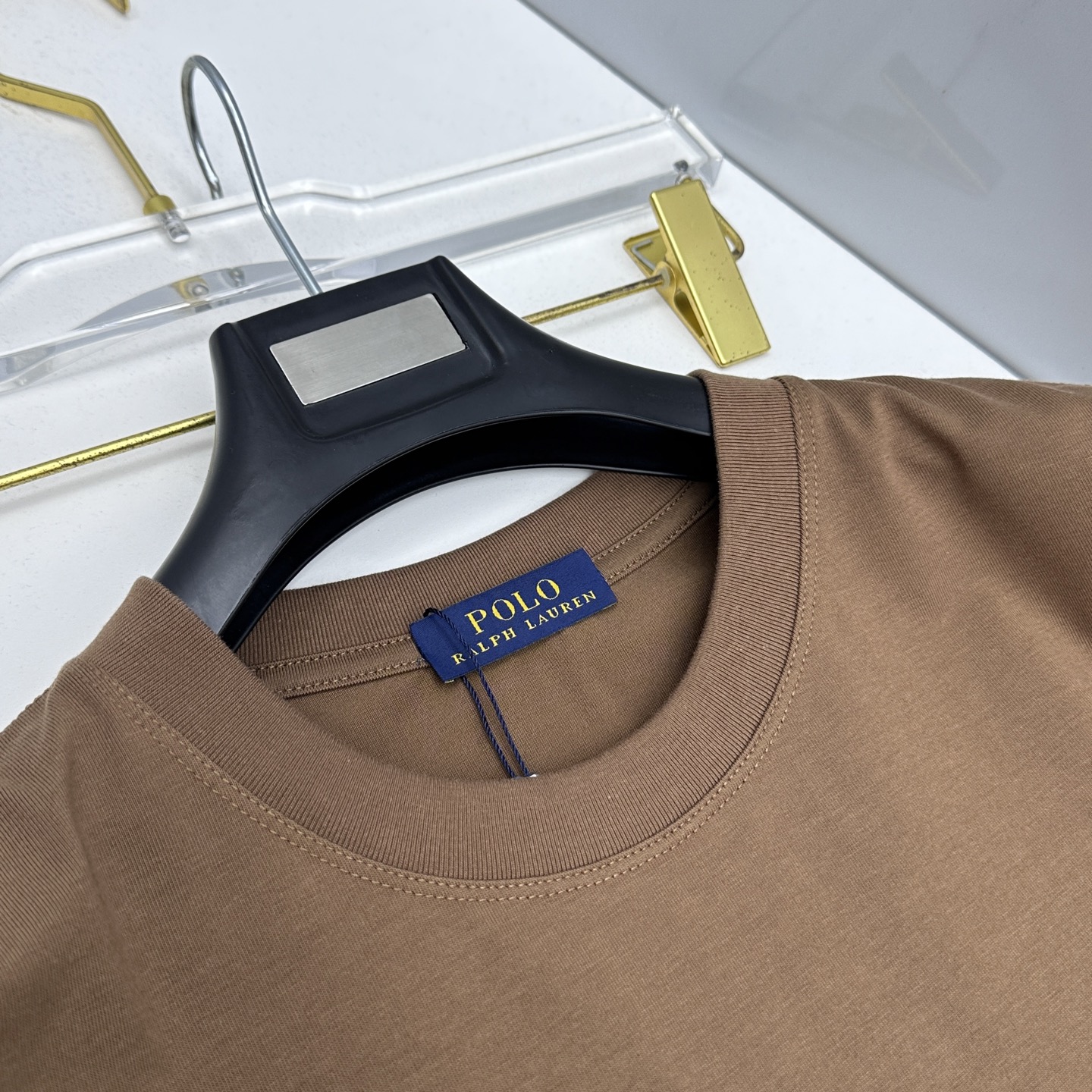 🆕Polo 新款首发专柜最新款短袖圆领T恤 高端订制 胸前品牌logo重工艺设计 高端长绒棉面料.手感柔