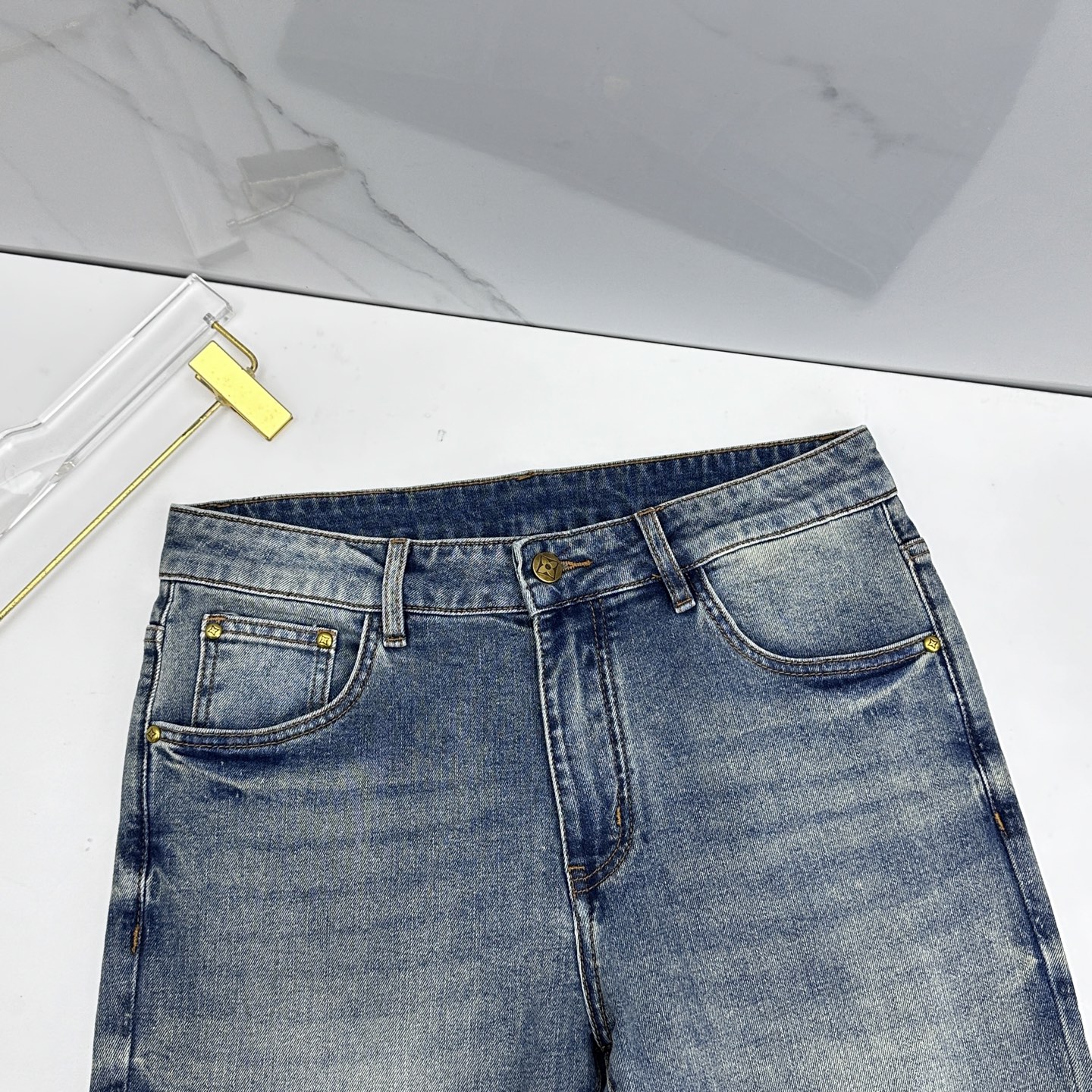🆕LV路易威登 🔥高端定制、26春季最新款洗水牛仔裤 柜台同步发售 原版定制复刻 客供定制辅料 原单品质