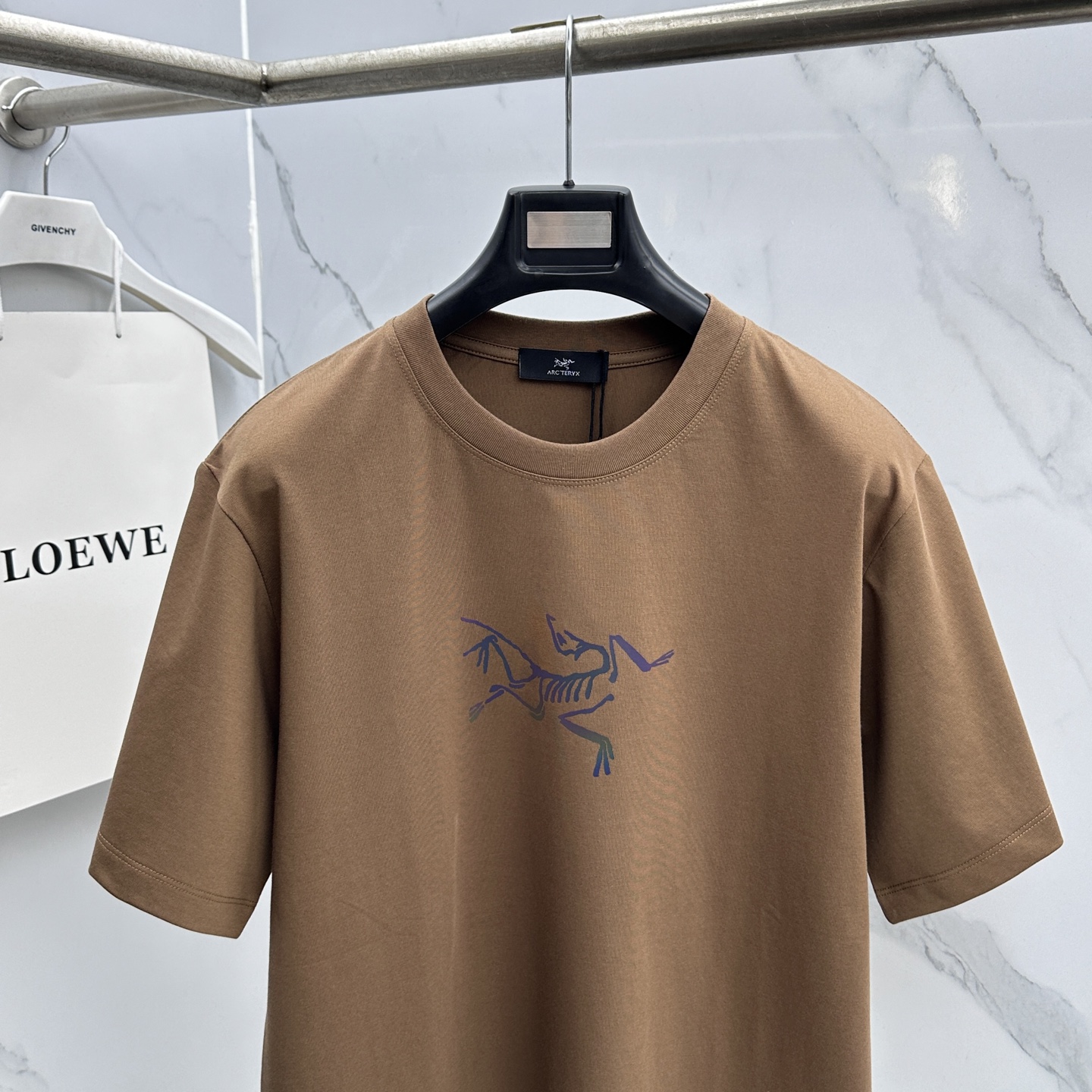🆕ARCTERYX始祖鸟 新款首发专柜最新款短袖圆领T恤 高端订制 胸前品牌logo镭射工艺印花 高端长