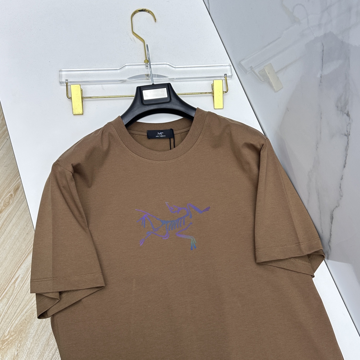🆕ARCTERYX始祖鸟 新款首发专柜最新款短袖圆领T恤 高端订制 胸前品牌logo镭射工艺印花 高端长