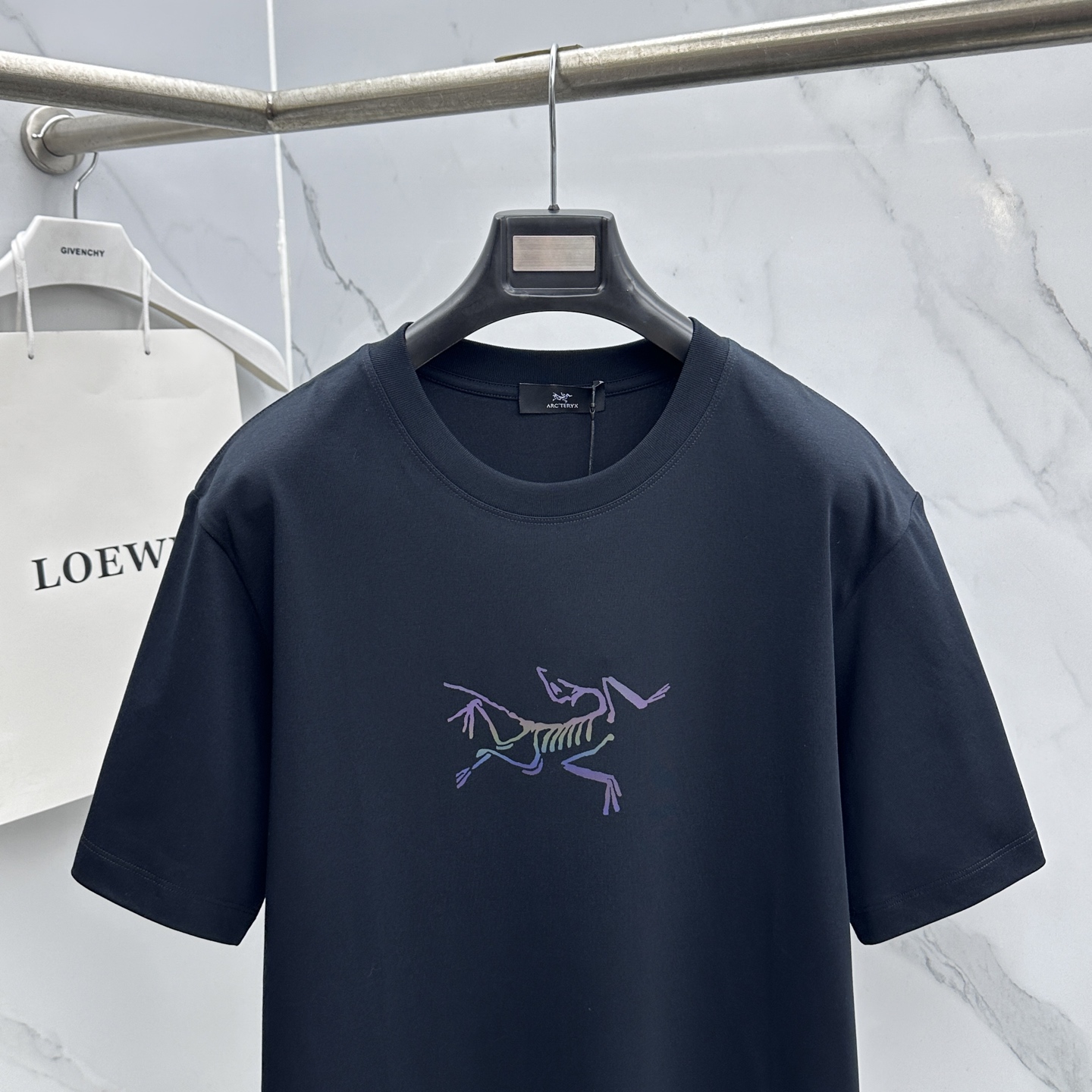🆕ARCTERYX始祖鸟 新款首发专柜最新款短袖圆领T恤 高端订制 胸前品牌logo镭射工艺印花 高端长
