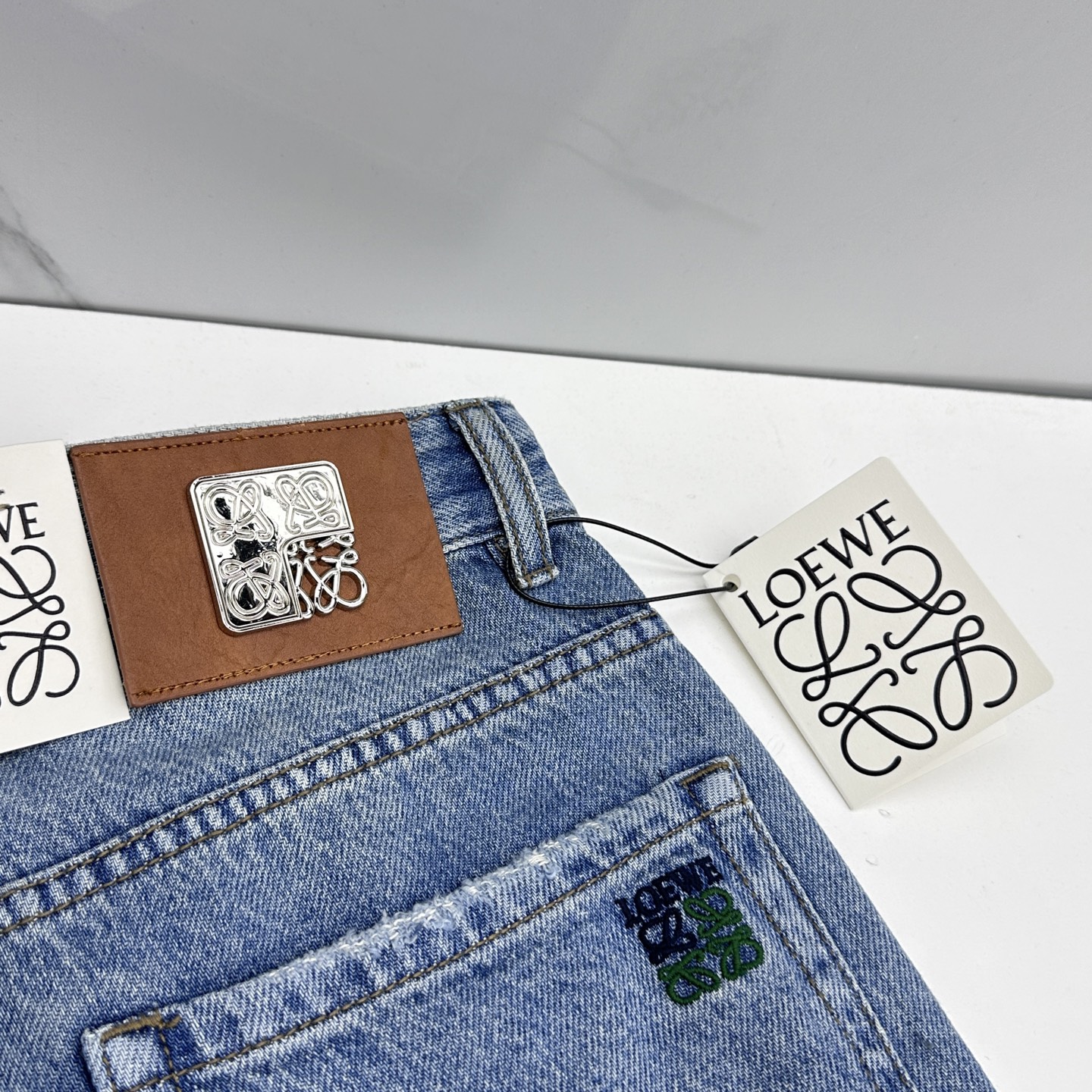 🆕LOEWE罗意威 🔥高端定制、26早春新款牛仔裤阔腿裤 柜台同步发售 原版定制复刻 客供五金辅料 原单
