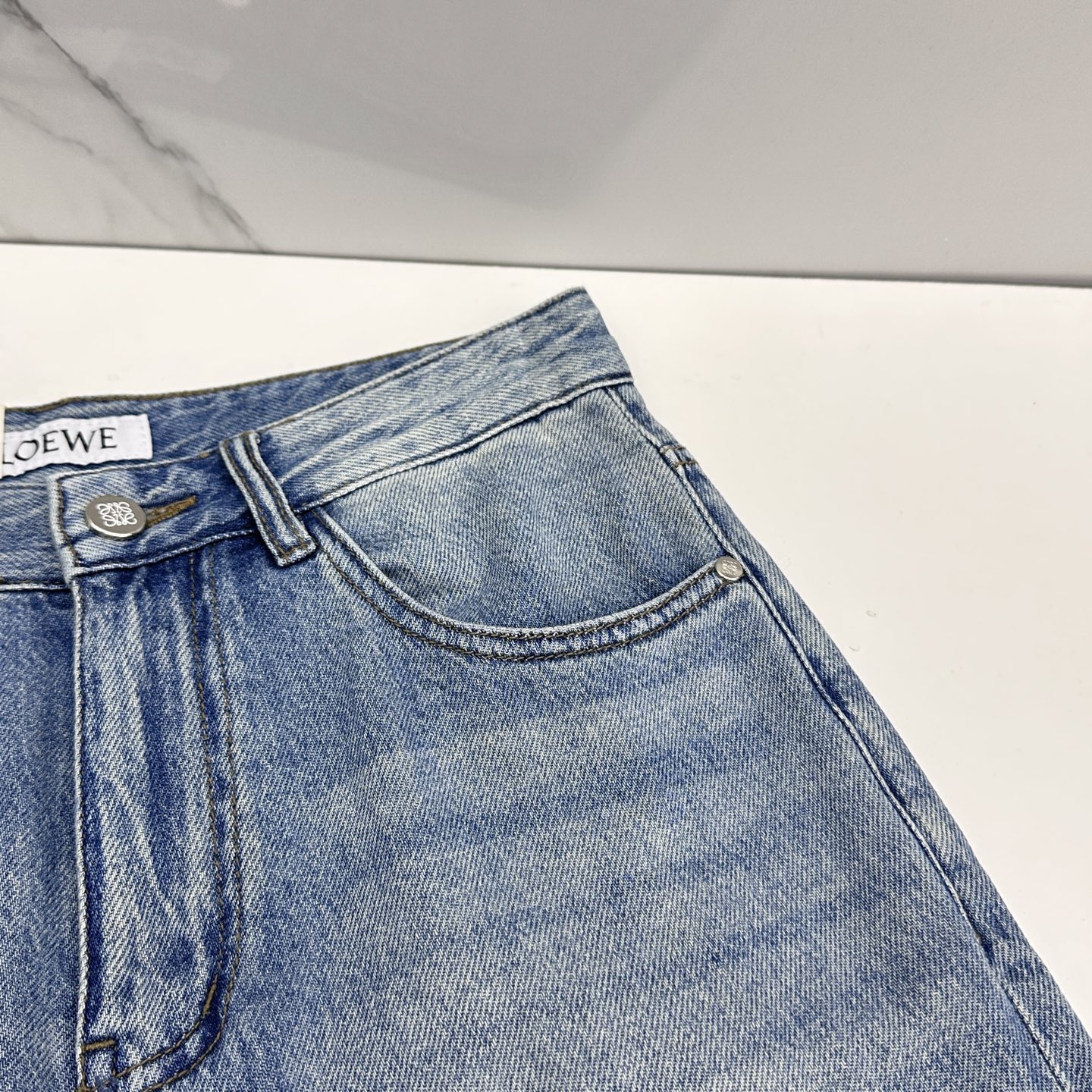 🆕LOEWE罗意威 🔥高端定制、26早春新款牛仔裤阔腿裤 柜台同步发售 原版定制复刻 客供五金辅料 原单