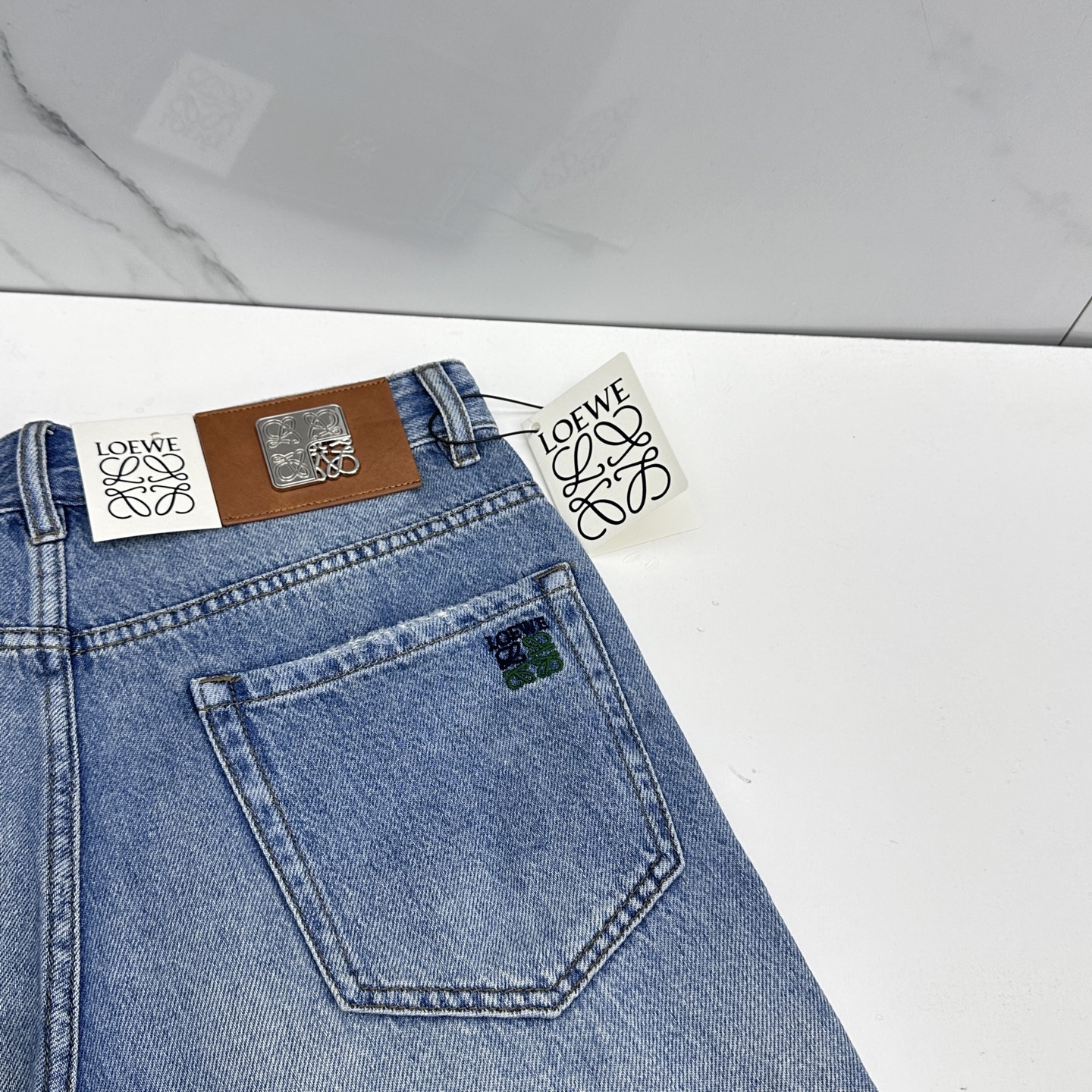 🆕LOEWE罗意威 🔥高端定制、26早春新款牛仔裤阔腿裤 柜台同步发售 原版定制复刻 客供五金辅料 原单