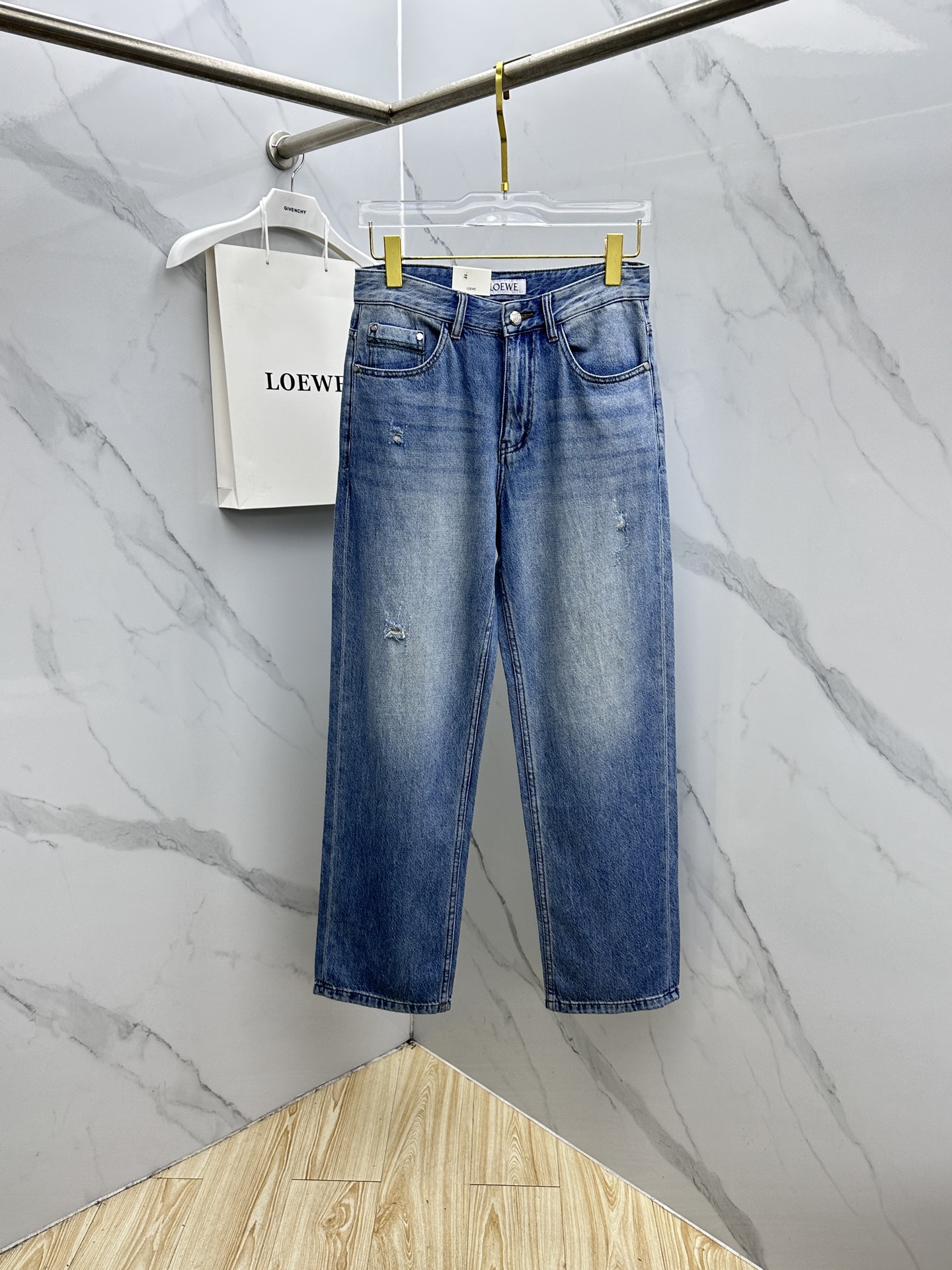 🆕LOEWE罗意威 🔥高端定制、26早春新款牛仔裤阔腿裤 柜台同步发售 原版定制复刻 客供五金辅料 原单