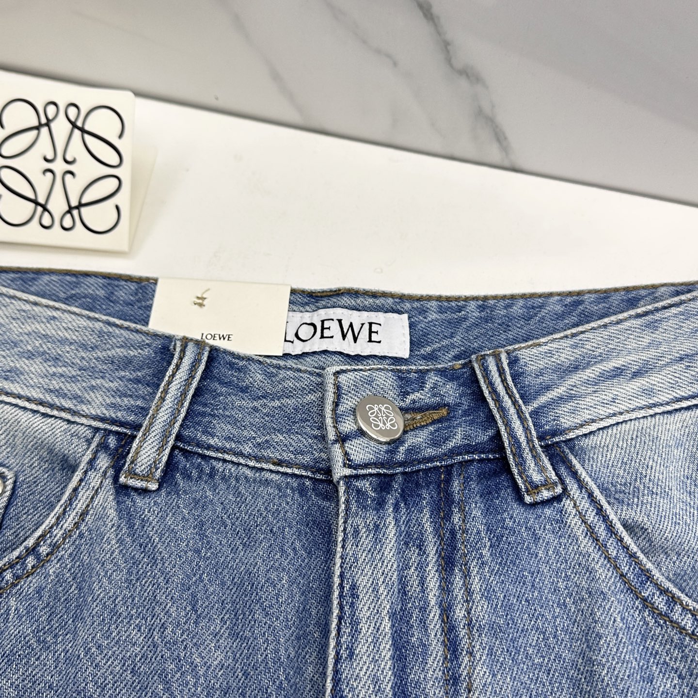 🆕LOEWE罗意威 🔥高端定制、26早春新款牛仔裤阔腿裤 柜台同步发售 原版定制复刻 客供五金辅料 原单