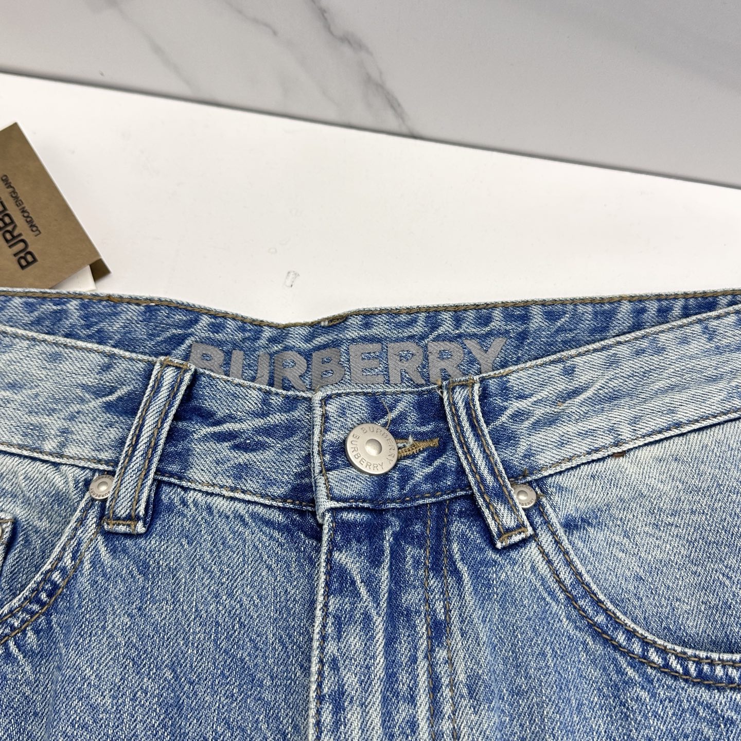 🆕Burberry巴宝莉 🔥高端定制、26早春新款牛仔裤阔腿裤 柜台同步发售 原版定制复刻 客供五金辅料