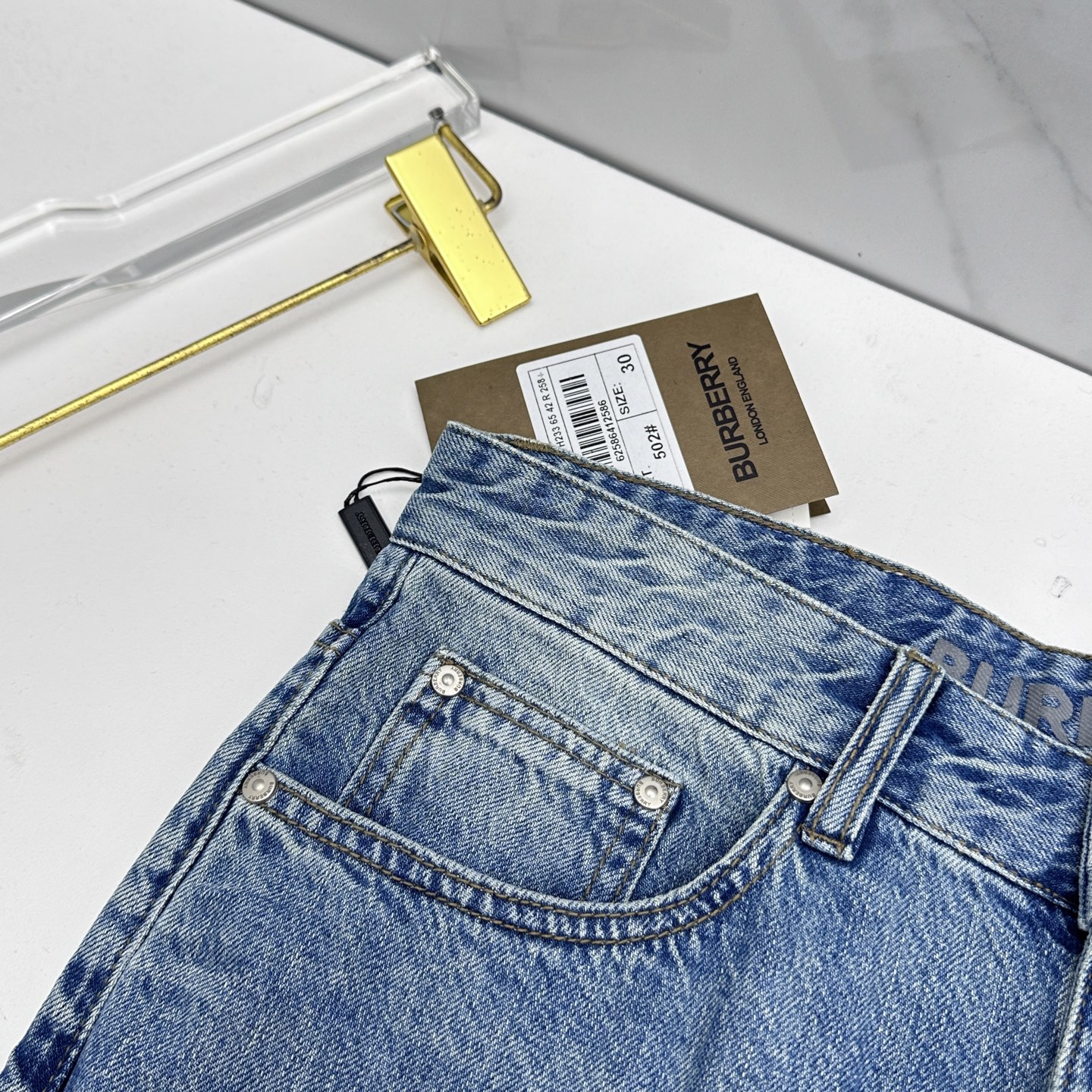 🆕Burberry巴宝莉 🔥高端定制、26早春新款牛仔裤阔腿裤 柜台同步发售 原版定制复刻 客供五金辅料