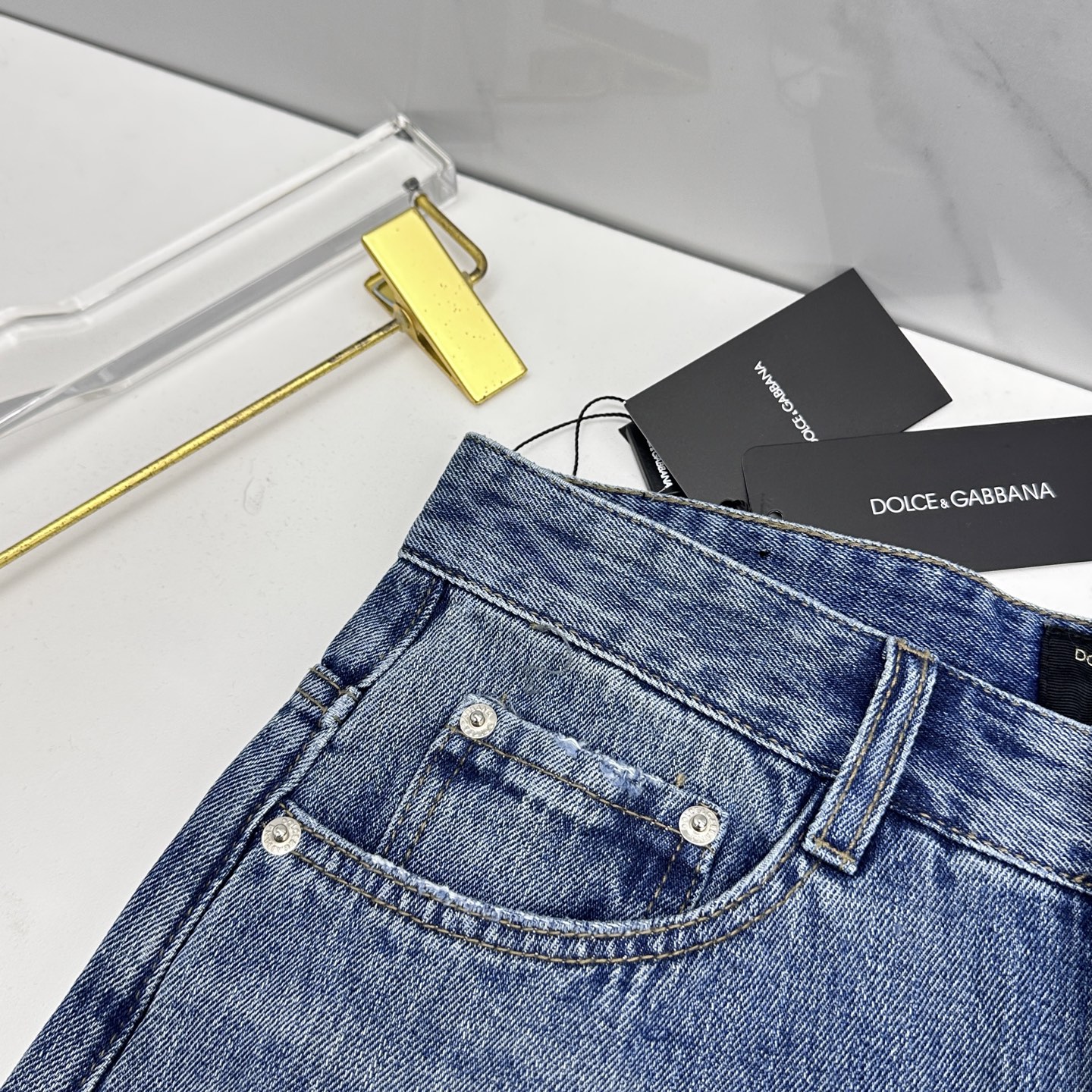 🆕DG杜嘉班纳 🔥高端定制、26早春新款牛仔裤阔腿裤 柜台同步发售 原版定制复刻 客供五金辅料 原单品质