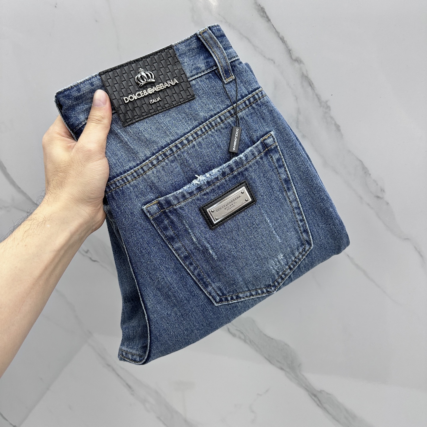 🆕DG杜嘉班纳 🔥高端定制、26早春新款牛仔裤阔腿裤 柜台同步发售 原版定制复刻 客供五金辅料 原单品质