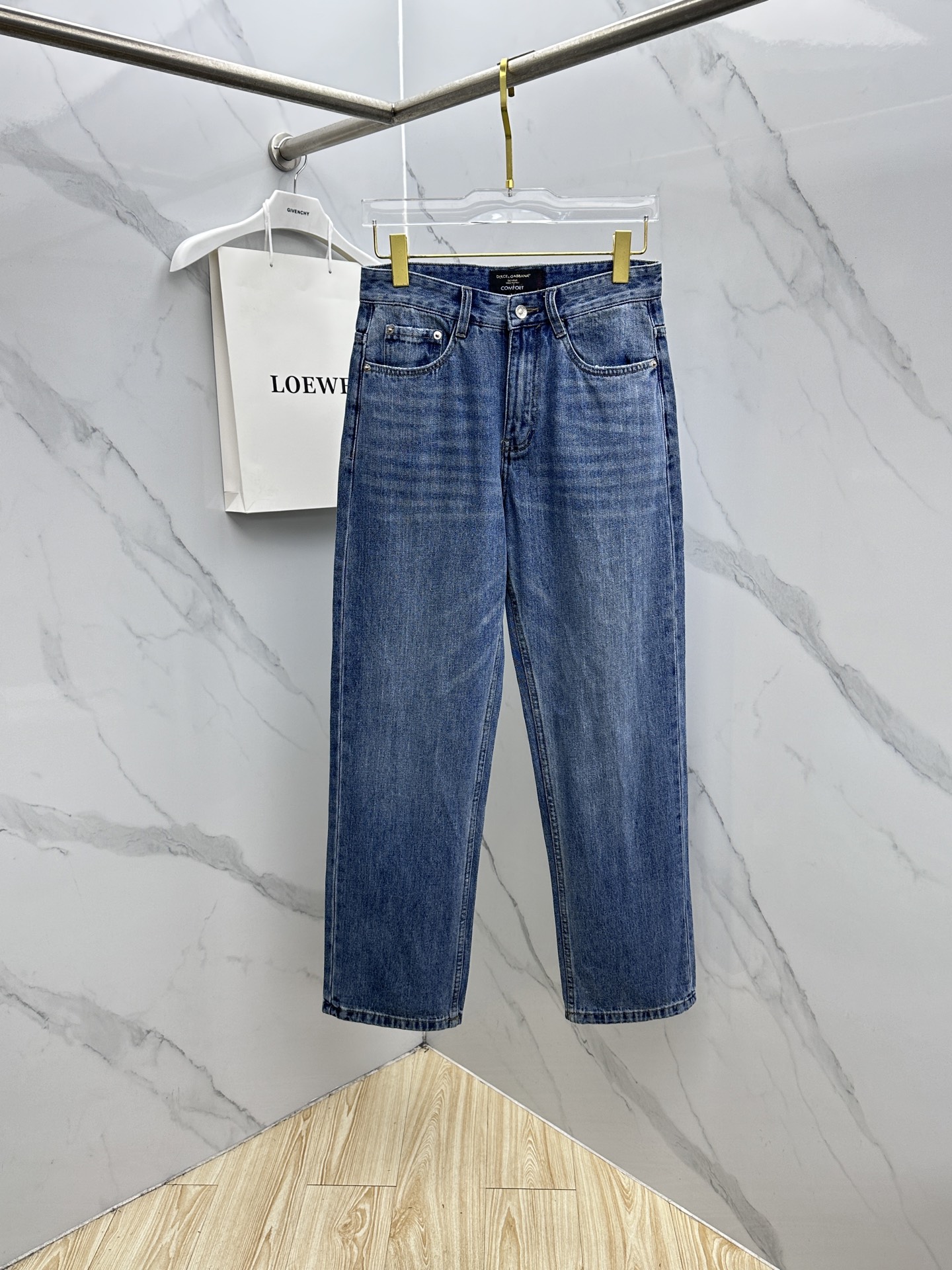 🆕DG杜嘉班纳 🔥高端定制、26早春新款牛仔裤阔腿裤 柜台同步发售 原版定制复刻 客供五金辅料 原单品质