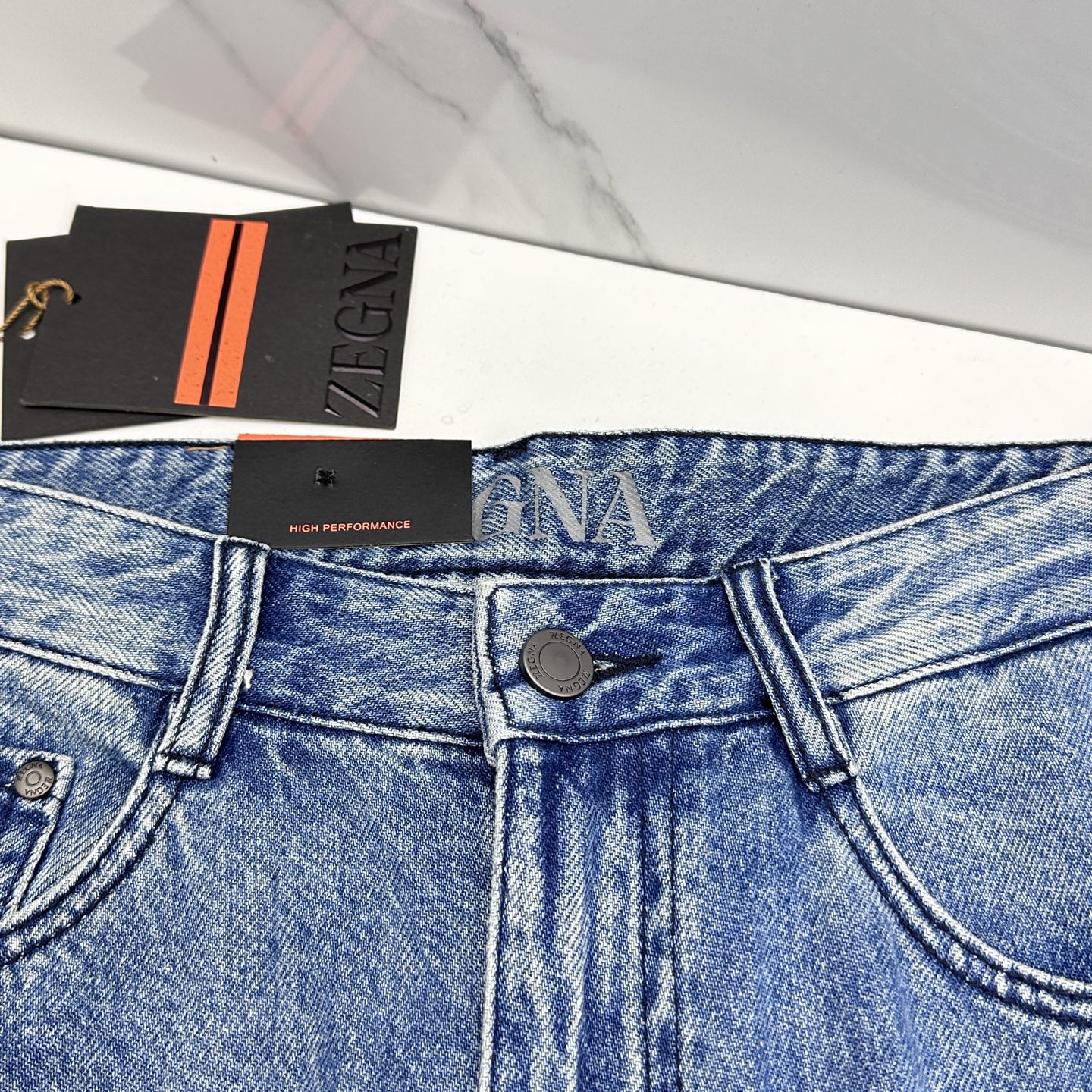 🆕ZEGNA杰尼亚 🔥高端定制、26早春新款牛仔裤阔腿裤 柜台同步发售 原版定制复刻 客供五金辅料 原单