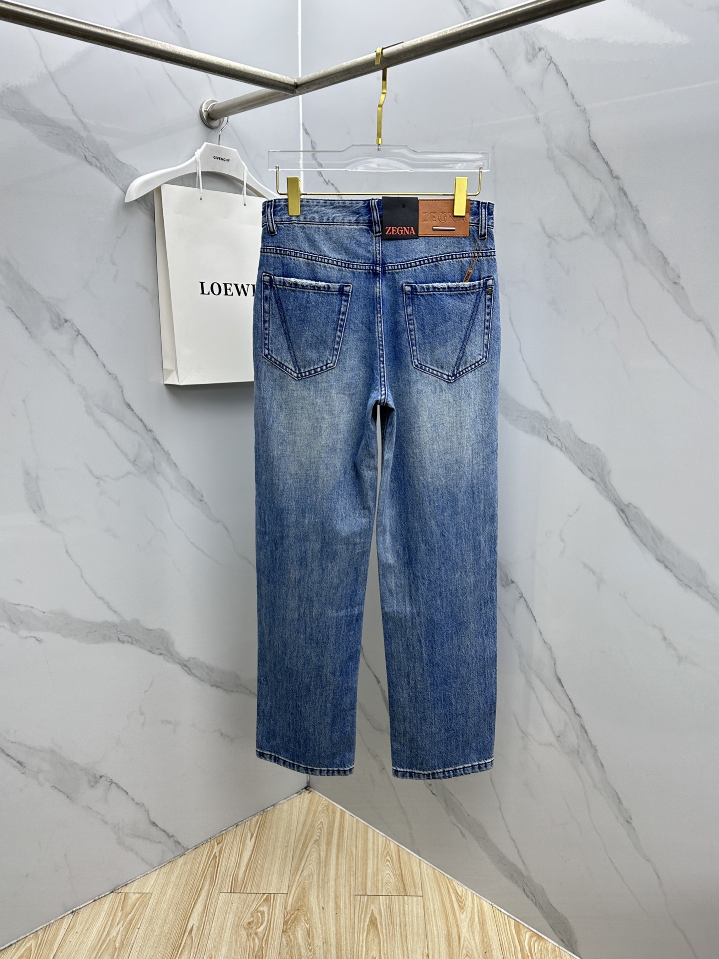 🆕ZEGNA杰尼亚 🔥高端定制、26早春新款牛仔裤阔腿裤 柜台同步发售 原版定制复刻 客供五金辅料 原单