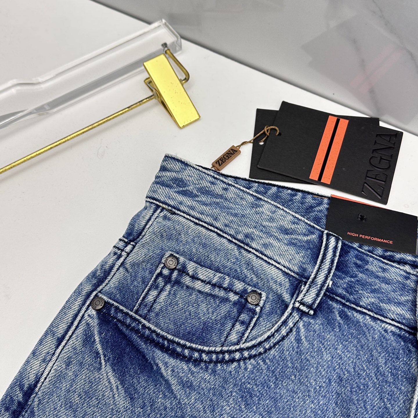 🆕ZEGNA杰尼亚 🔥高端定制、26早春新款牛仔裤阔腿裤 柜台同步发售 原版定制复刻 客供五金辅料 原单