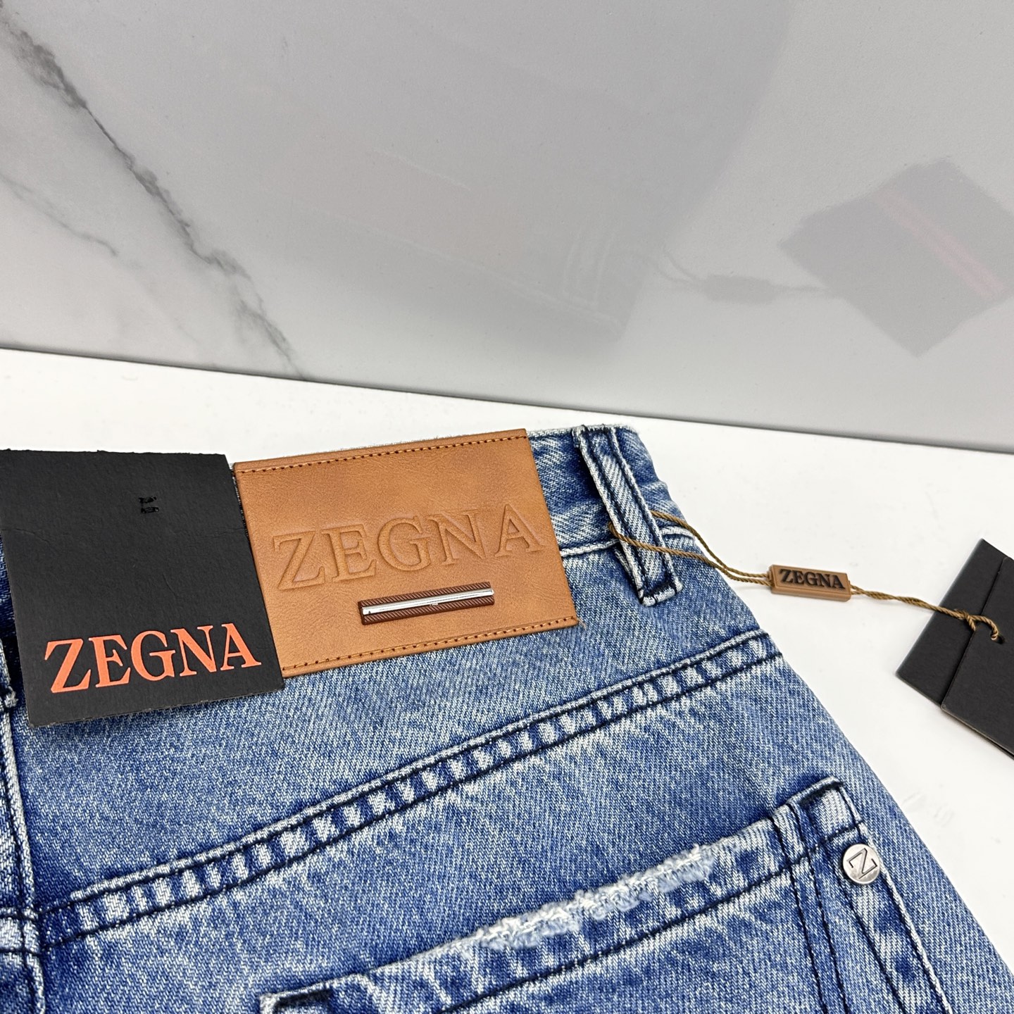 🆕ZEGNA杰尼亚 🔥高端定制、26早春新款牛仔裤阔腿裤 柜台同步发售 原版定制复刻 客供五金辅料 原单