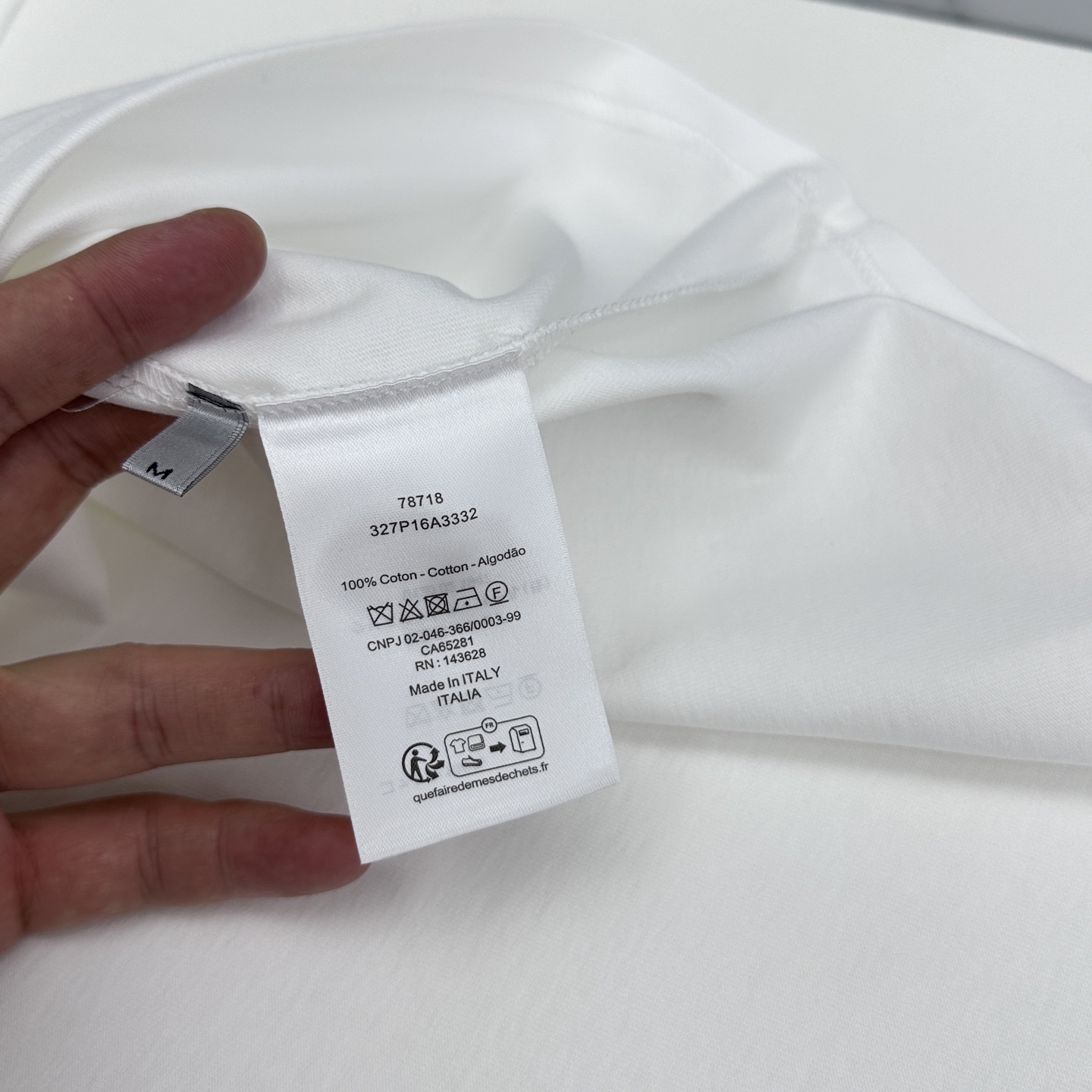 🆕Dior迪奥 新款首发专柜最新款短袖圆领T恤 高端订制 胸前品牌logo重工艺设计 高端长绒棉面料.手